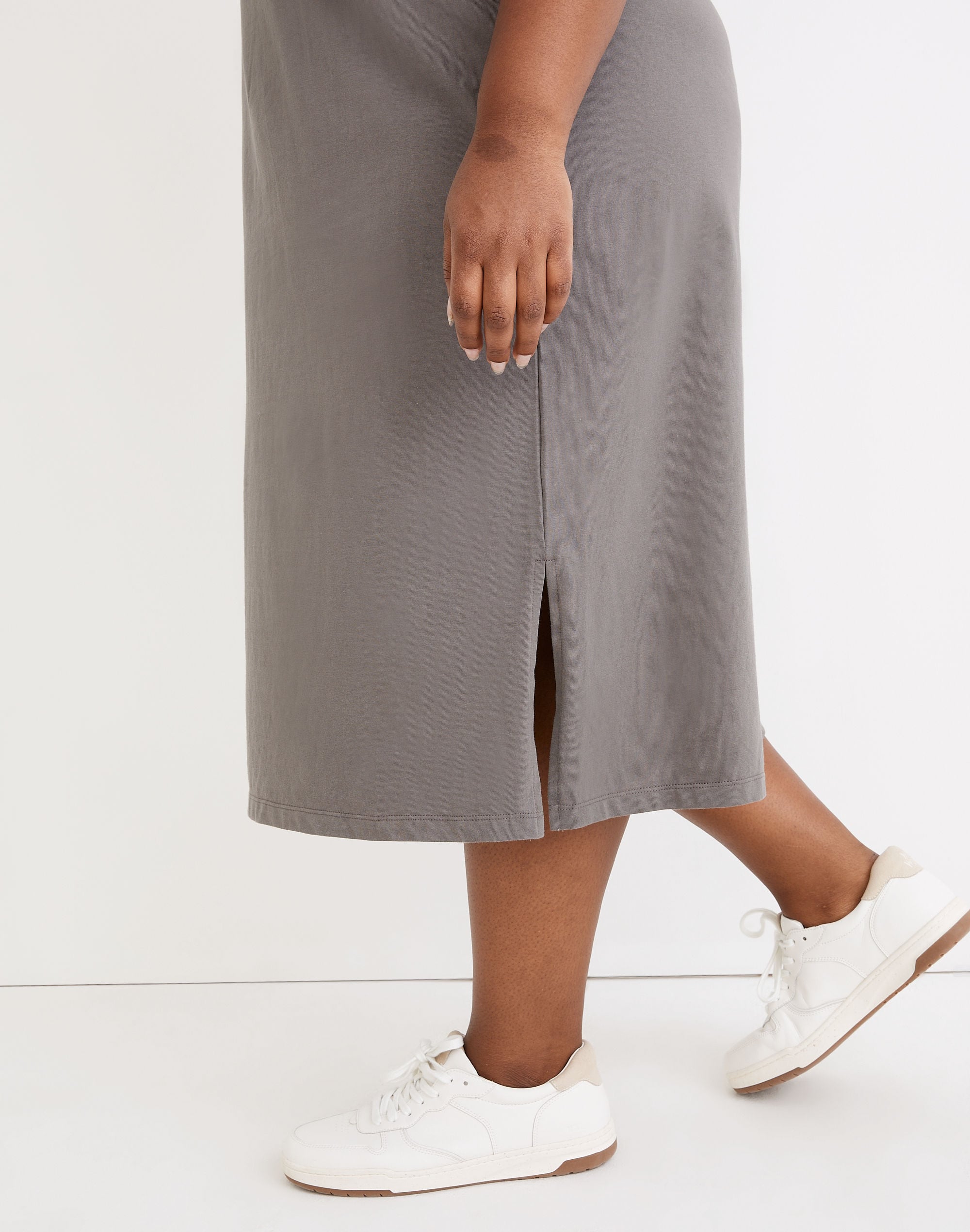 Plus Organic Cotton Crewneck Tank Midi Dress | Madewell