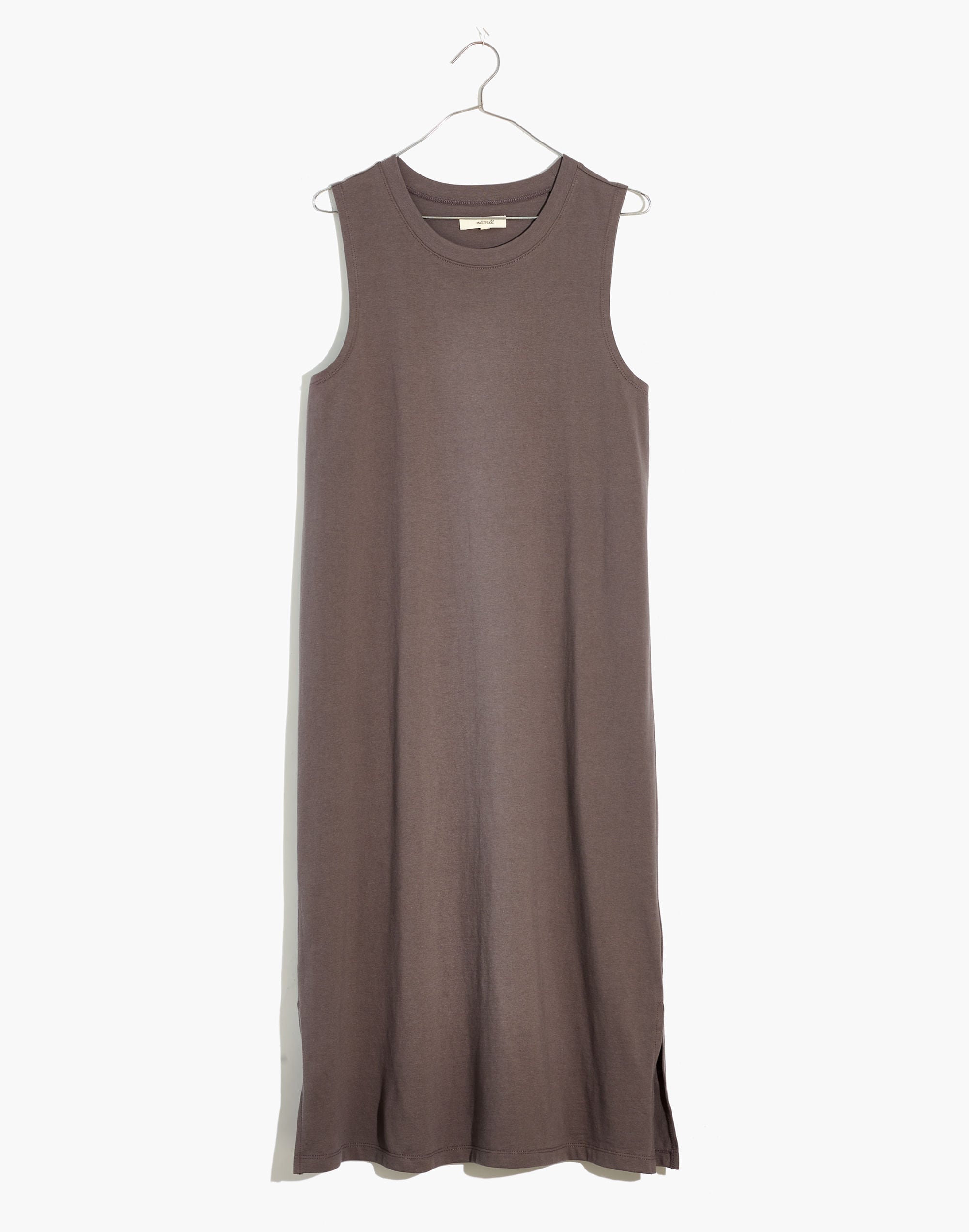 Plus Organic Cotton Crewneck Tank Midi Dress