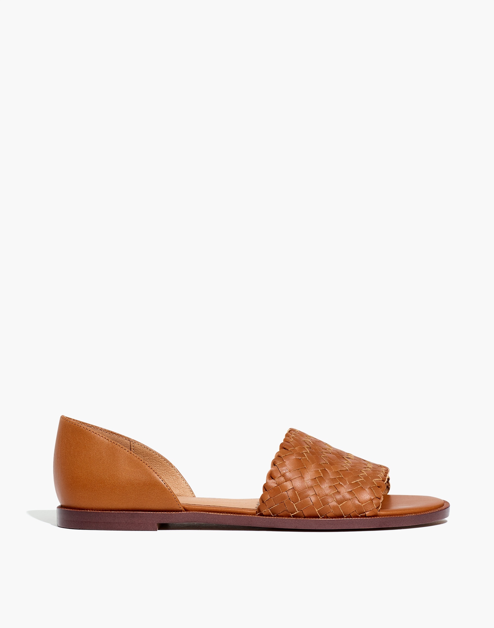 The Kinsley d'Orsay Flat Woven Leather | Madewell