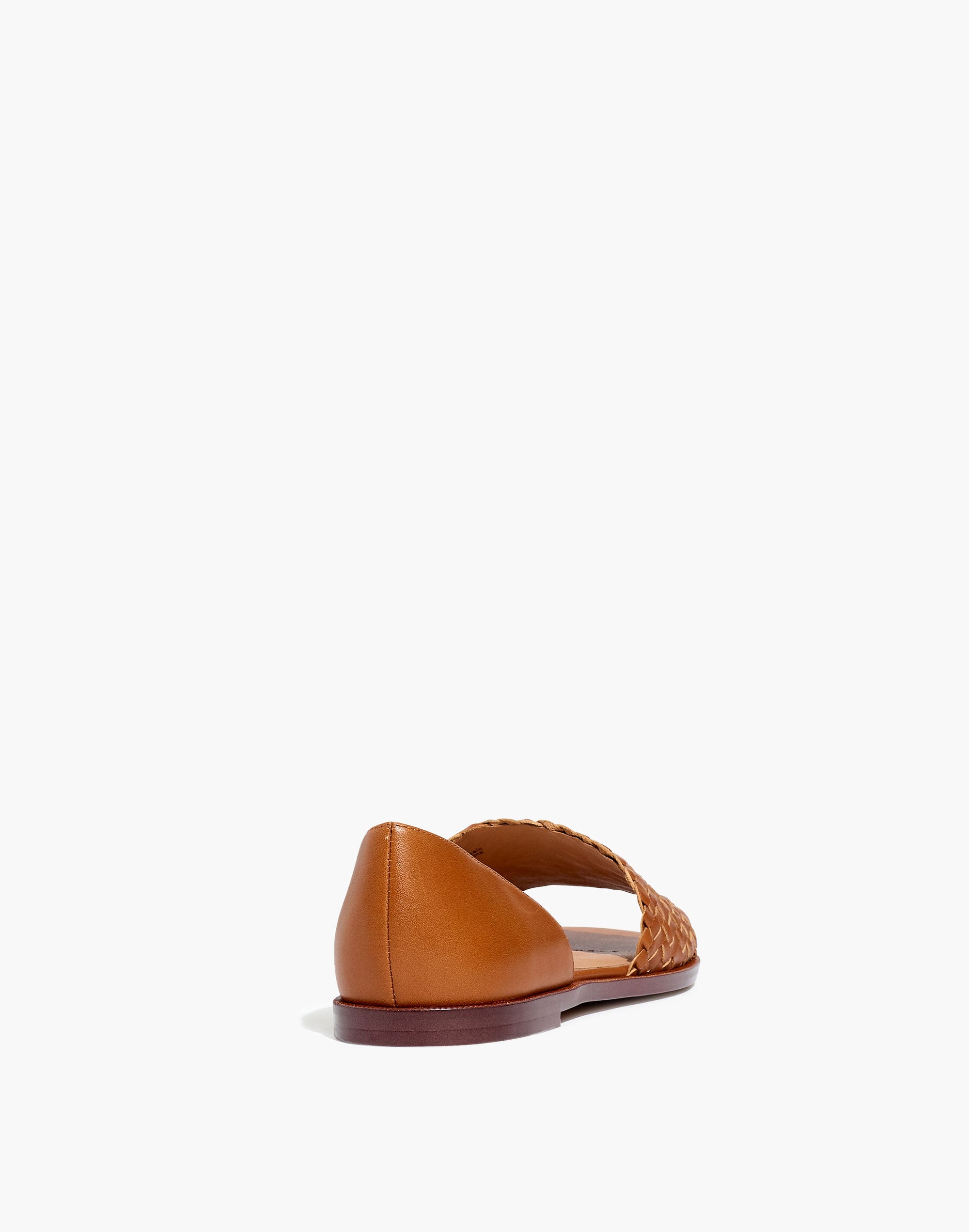 The Kinsley d'Orsay Flat in Woven Leather | Madewell