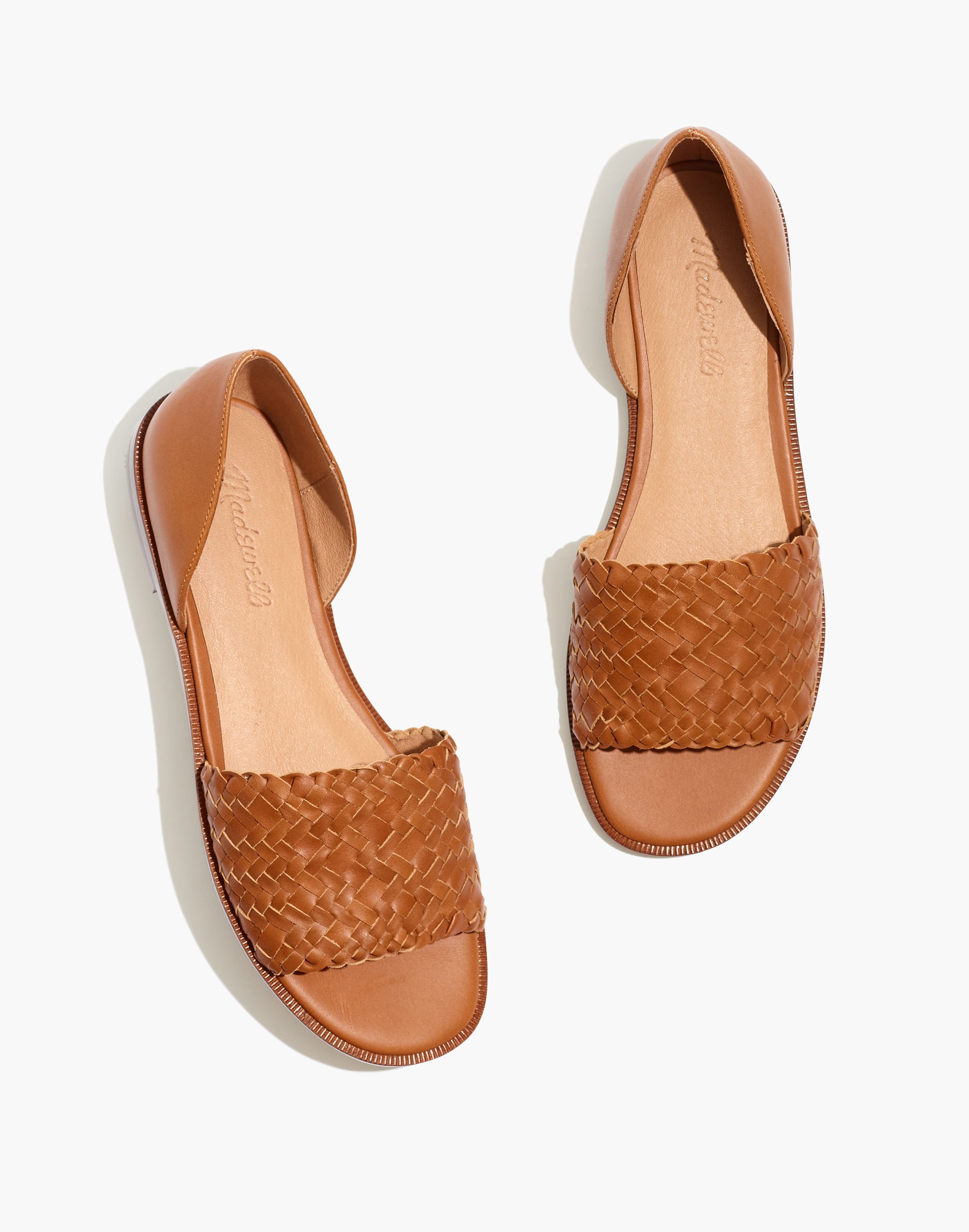 The Kinsley d'Orsay Flat Woven Leather | Madewell