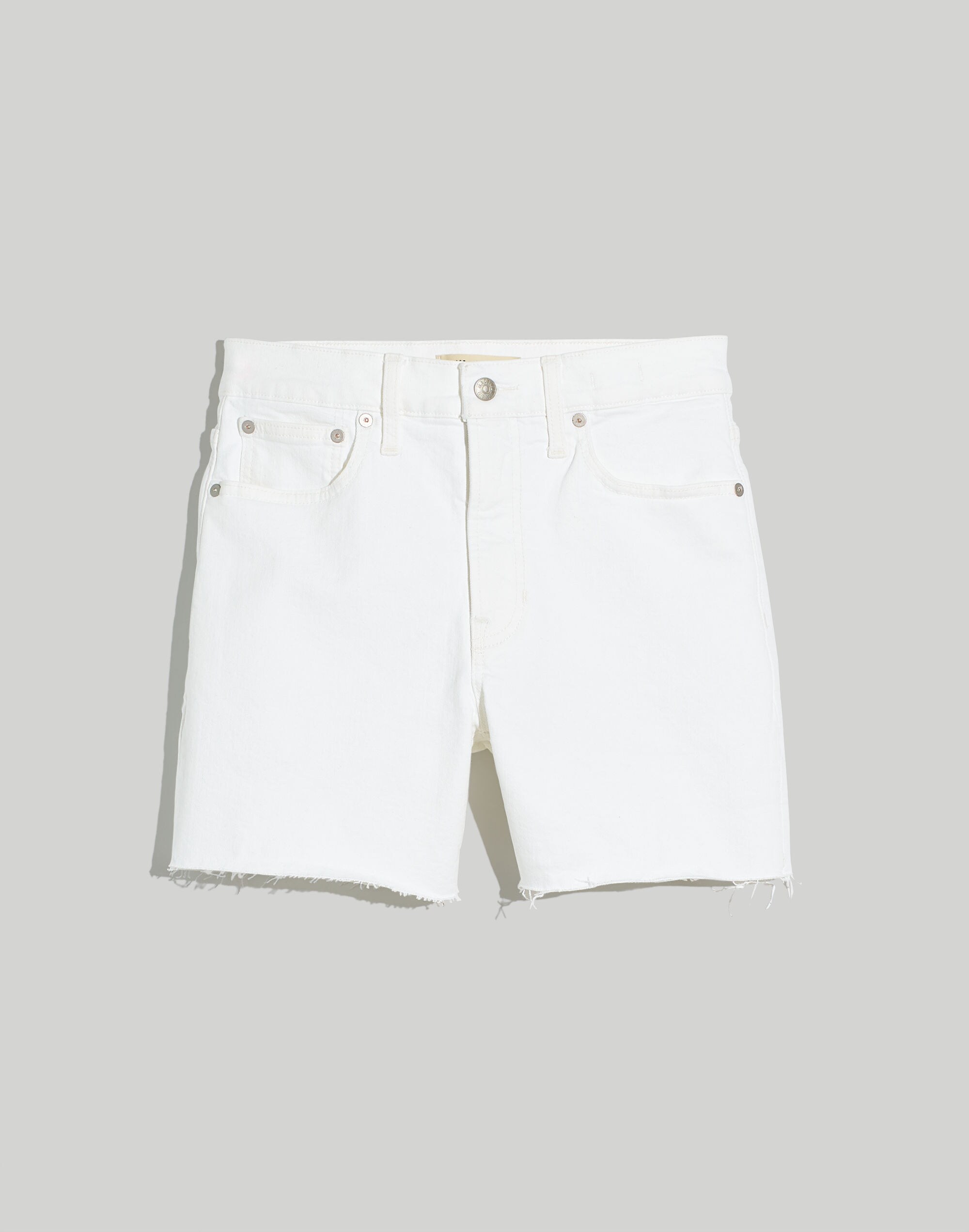 The Perfect Mid-Length Jean Short Tile White | Madewell