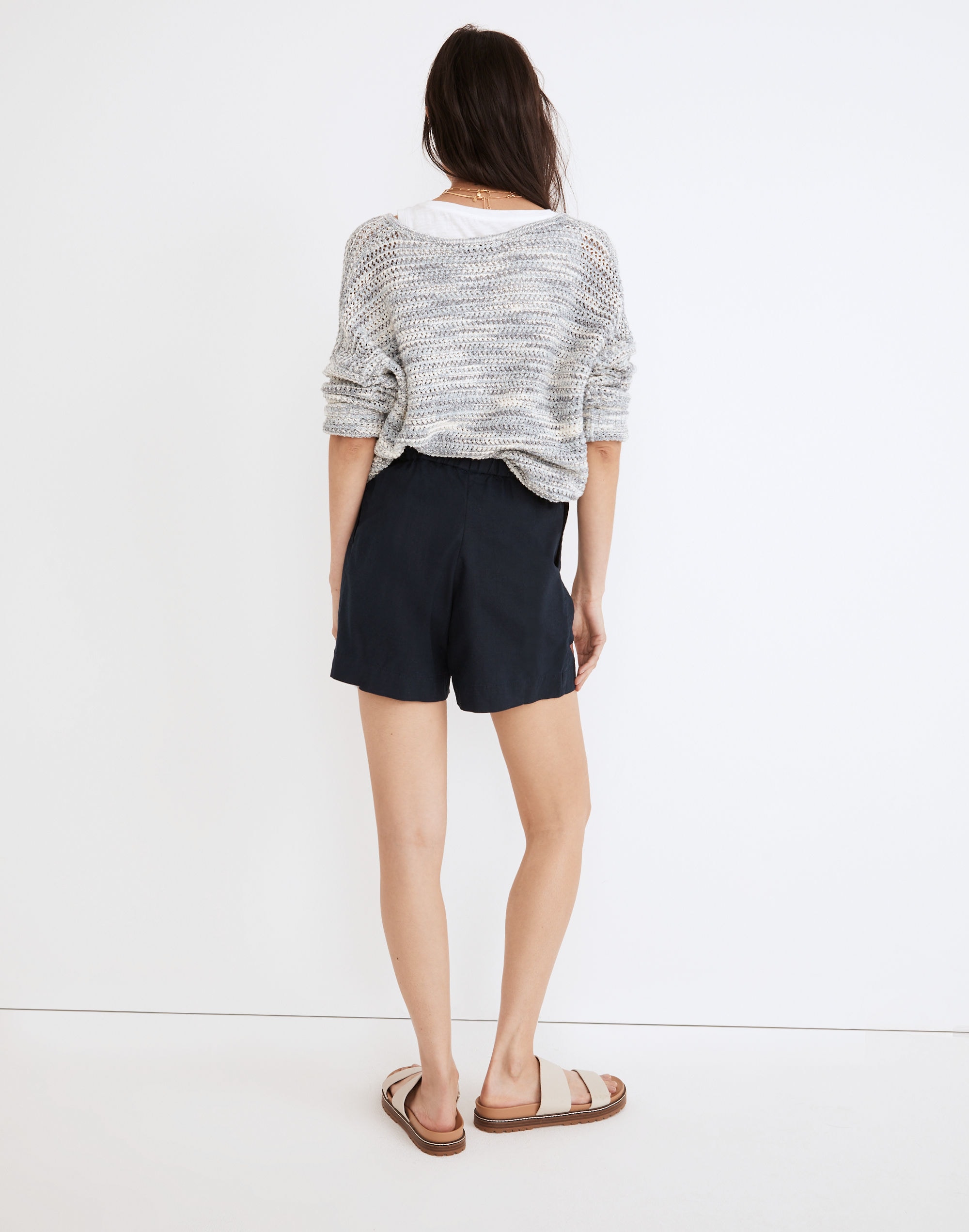 Hemp-Cotton Pull-On Sailor Shorts | Madewell