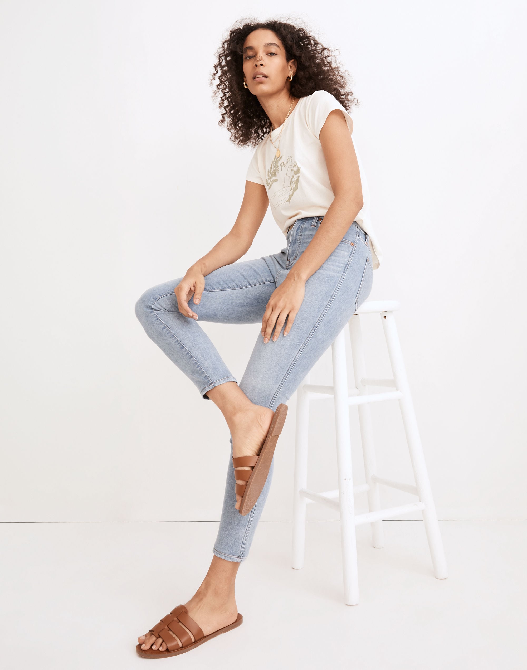 Madewell Tall 10 High-Rise Skinny Crop Jeans in Carlton Wash