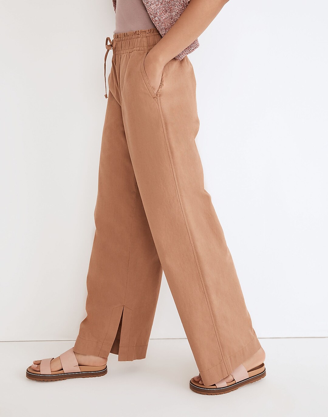 Super High Waisted Silky Sueded Scuba Wide Leg Pants