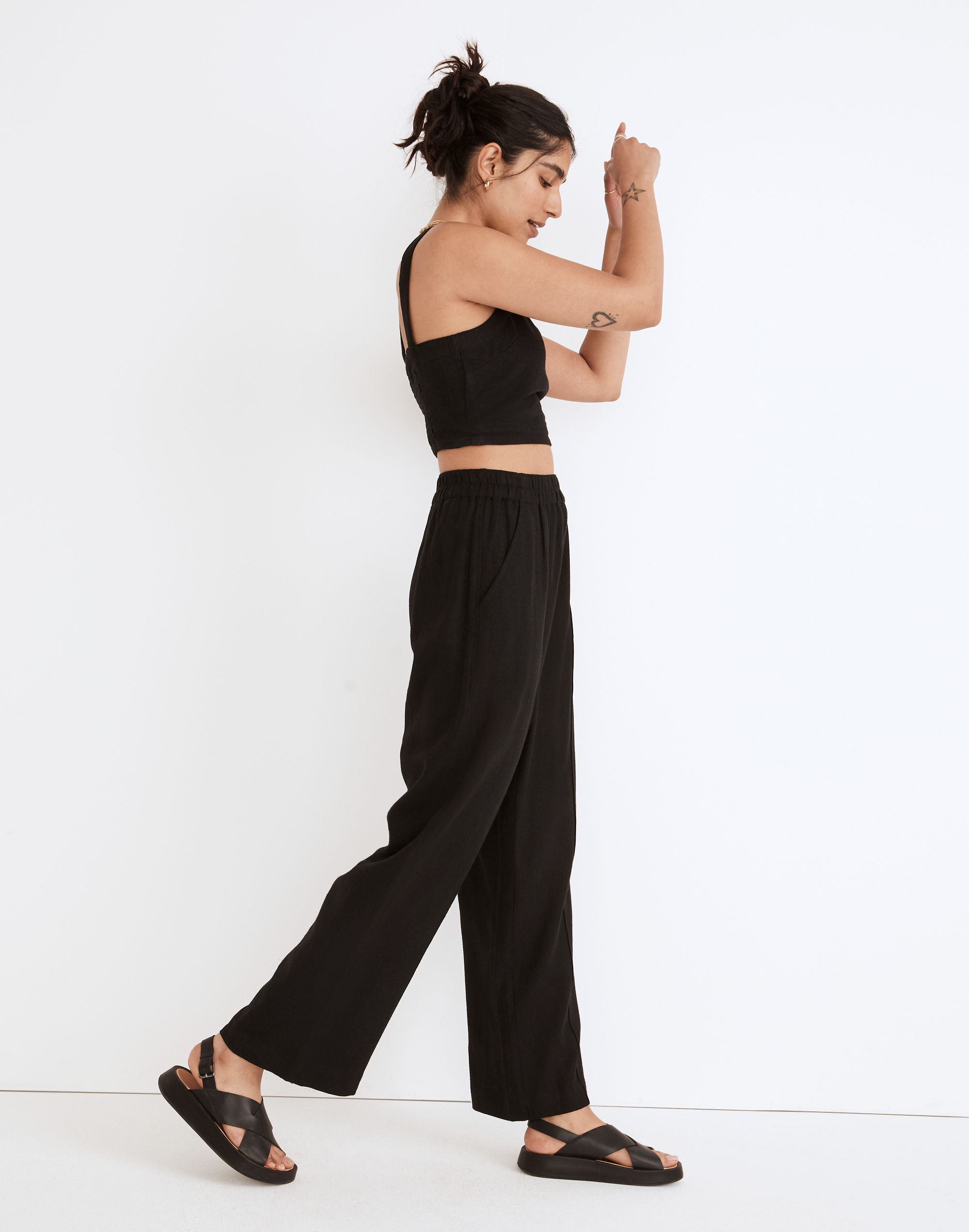 Breezewoven Pull-On High-Rise Straight Pants | Madewell