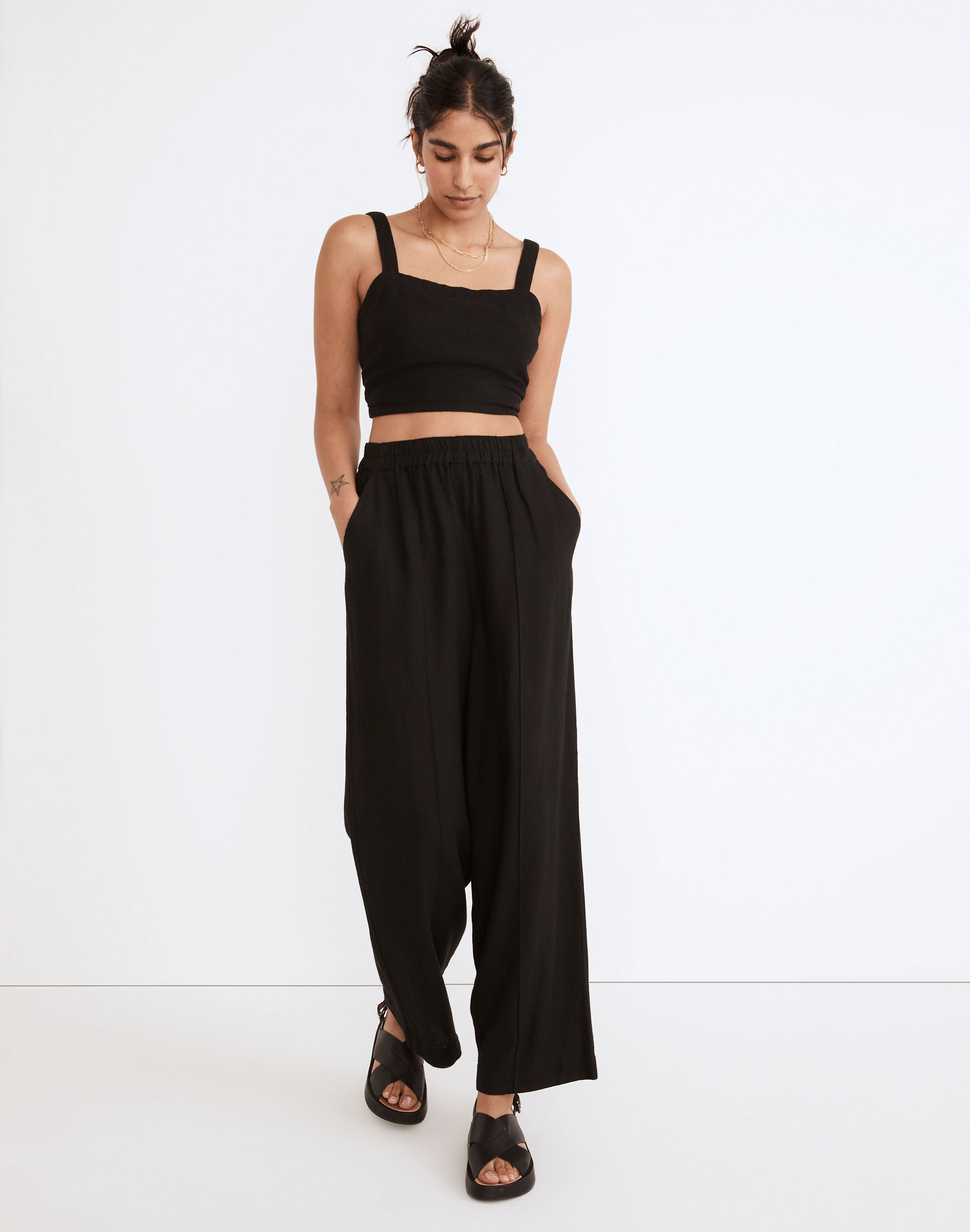 Breezewoven Pull-On High-Rise Straight Pants | Madewell