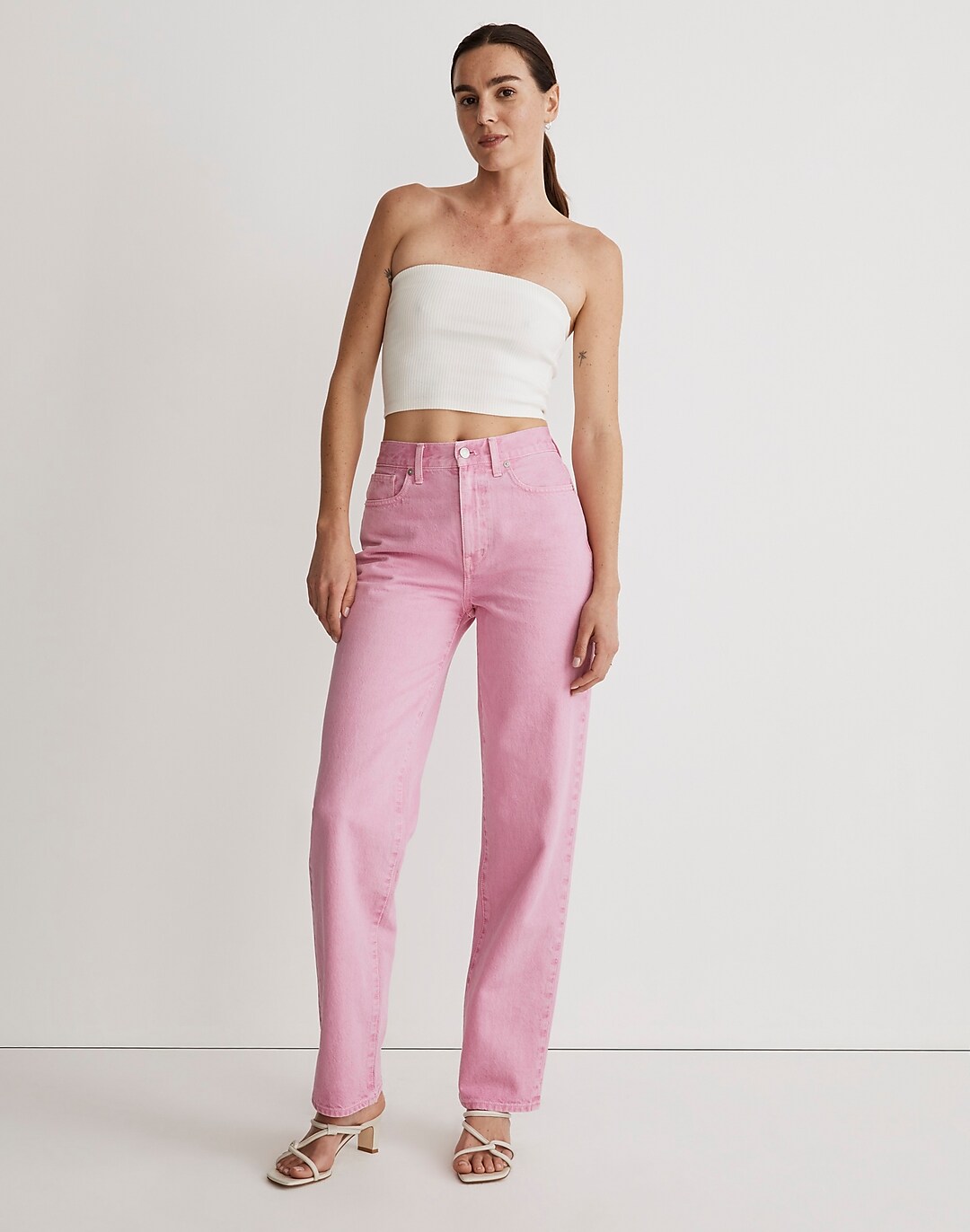 Tall Baggy Straight Jeans: Garment-Dyed Edition