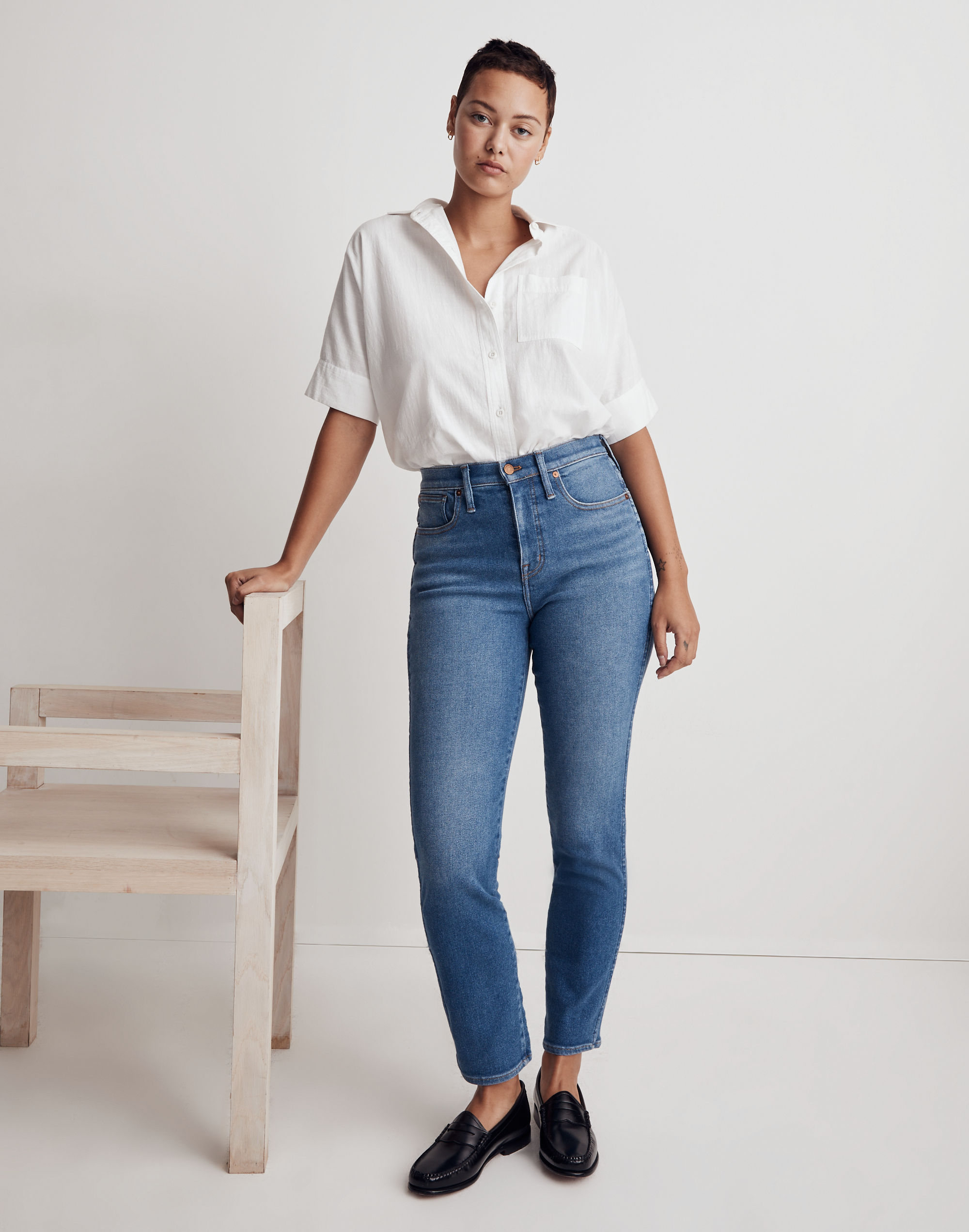 Tall Curvy Stovepipe Jeans Leaside Wash