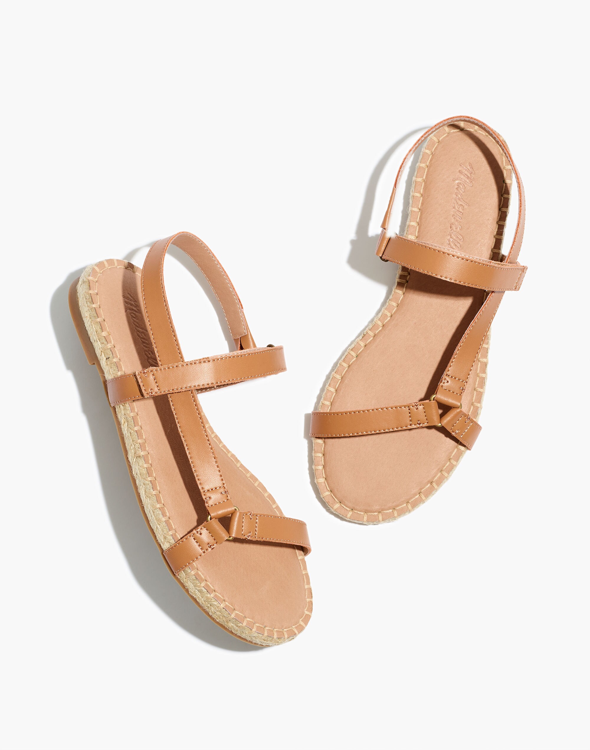 The Hallie Espadrille Sandal Leather | Madewell