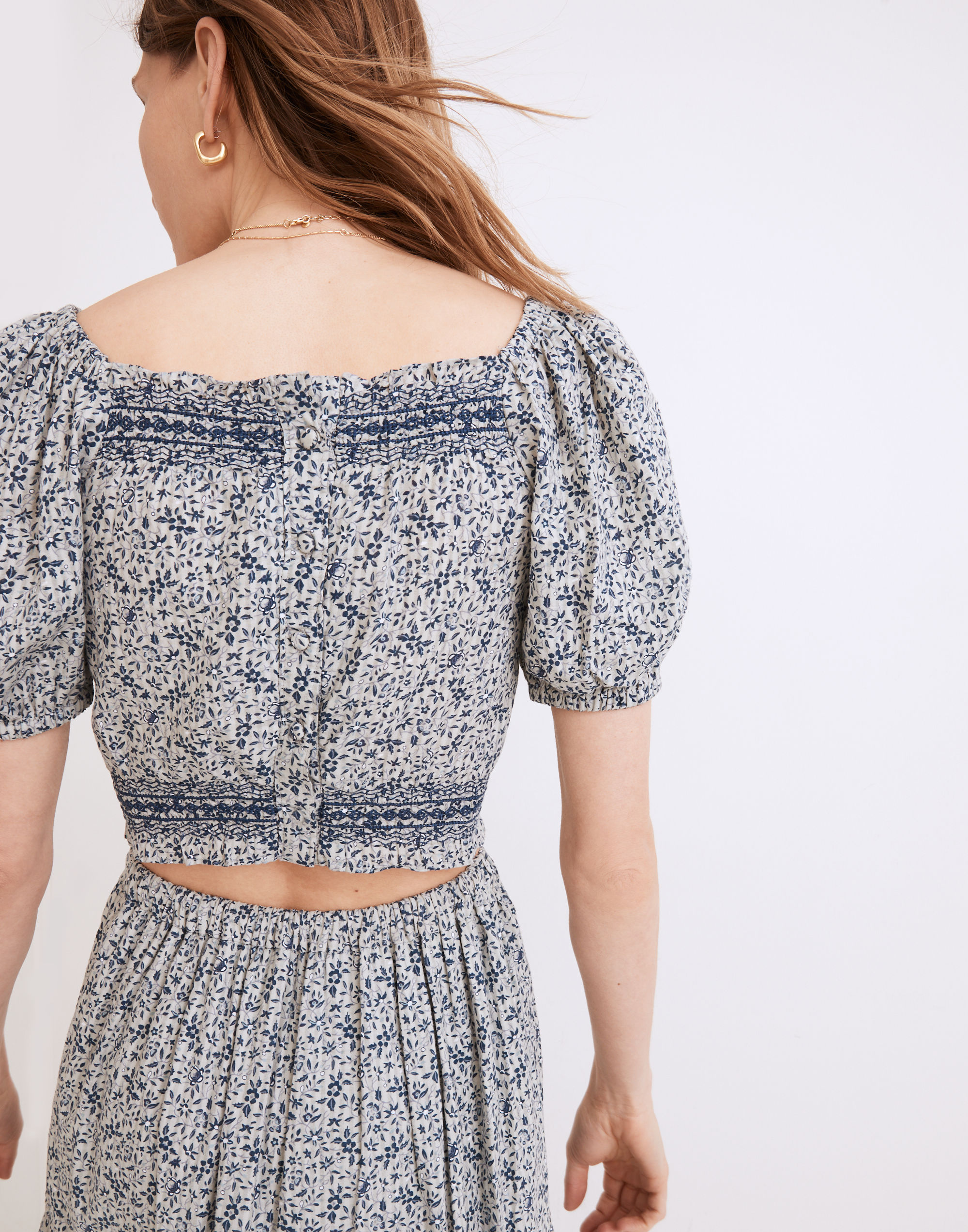 Jeanette Top Florentine Floral | Madewell