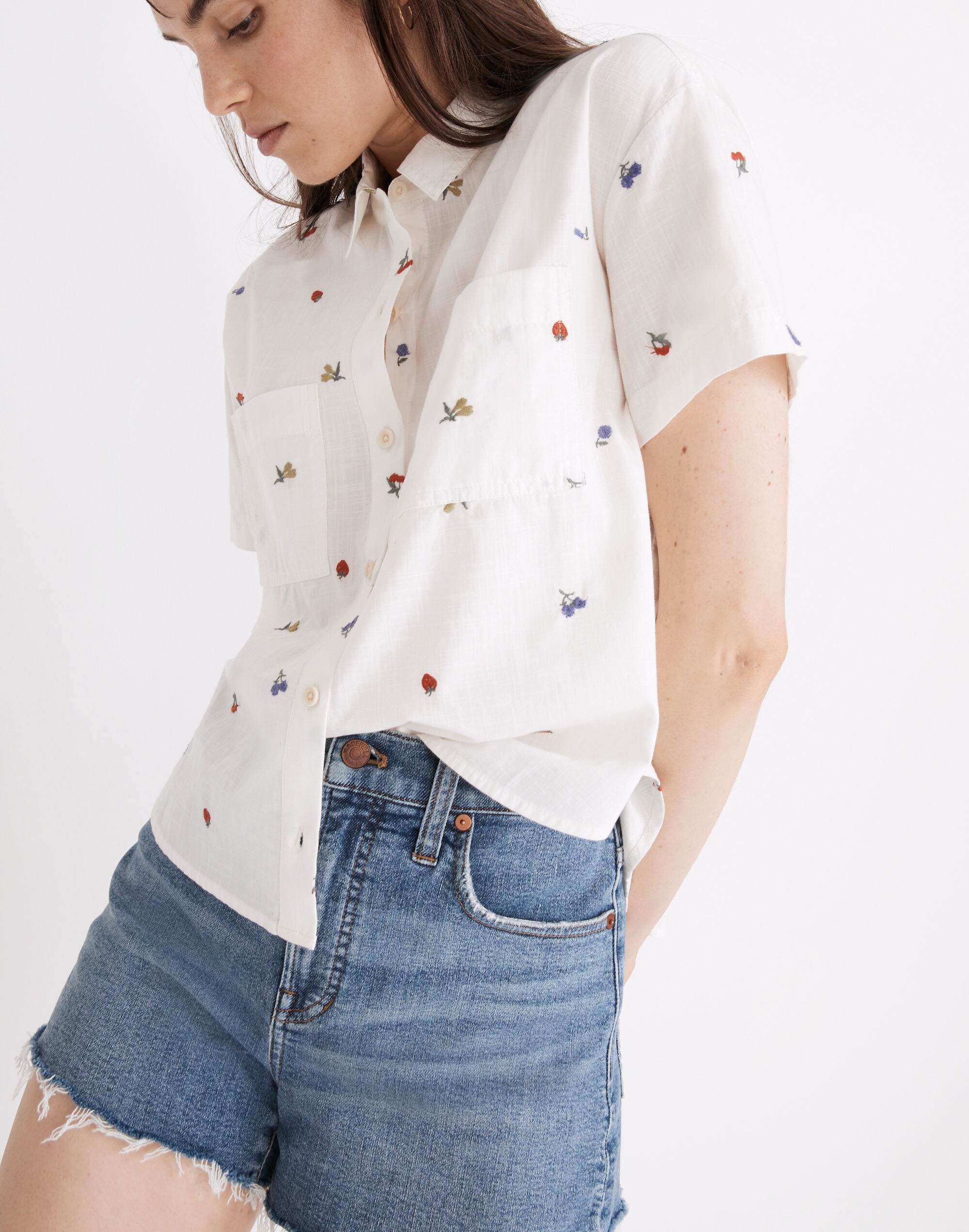 Beachside Shirttail Top Fresca Fruit | Madewell