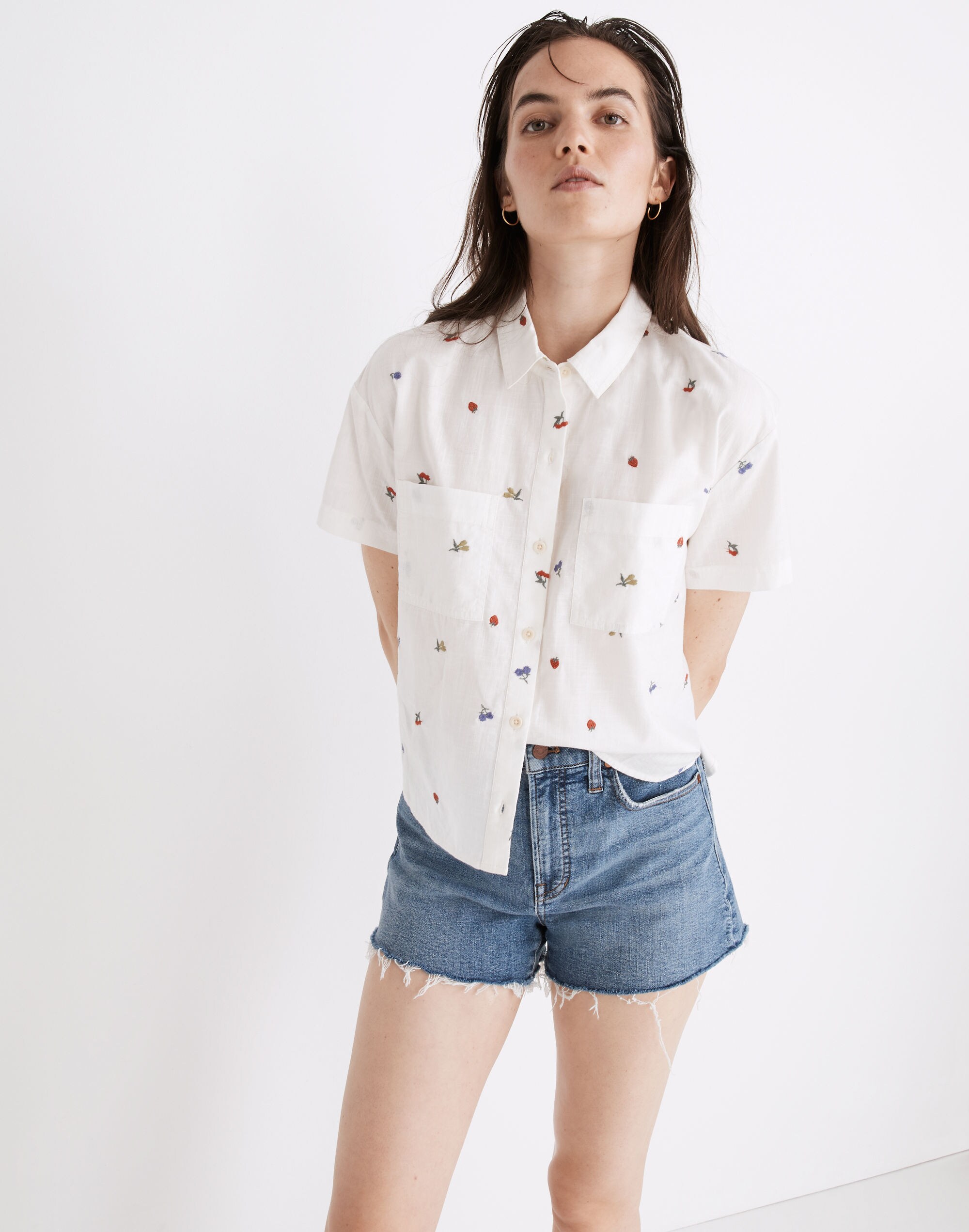 Beachside Shirttail Top Fresca Fruit | Madewell