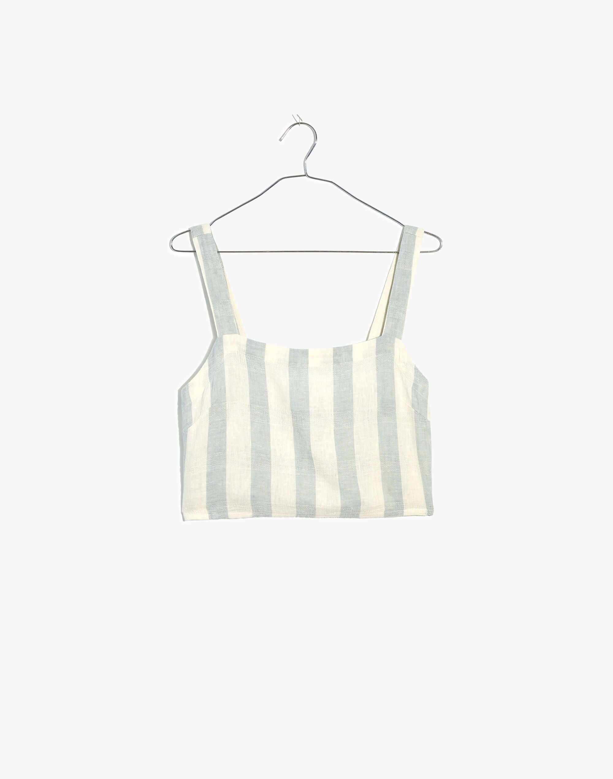 Linen-Blend Abbie Crop Top Stripe | Madewell