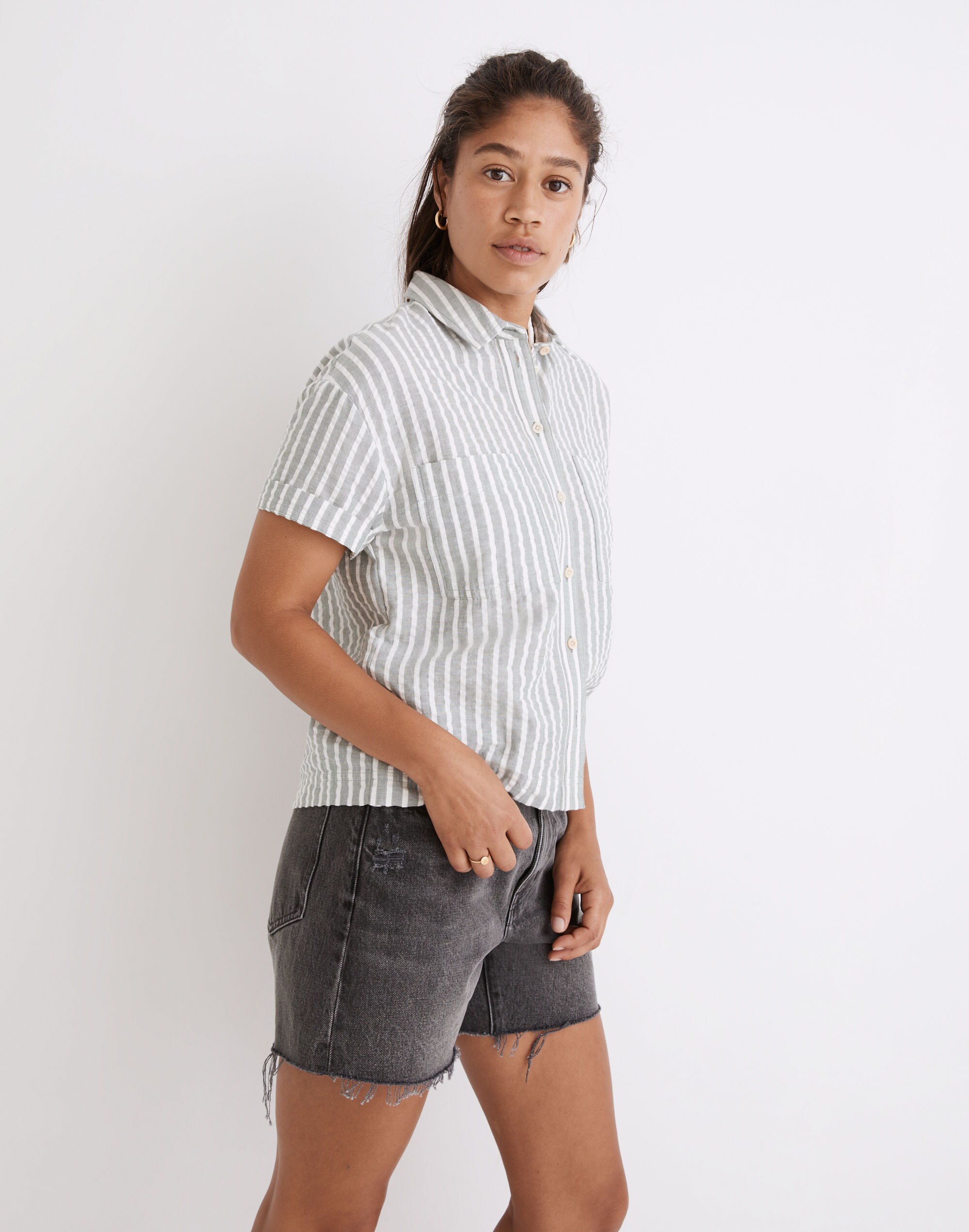 Seersucker Beachside Shirt Stripe | Madewell