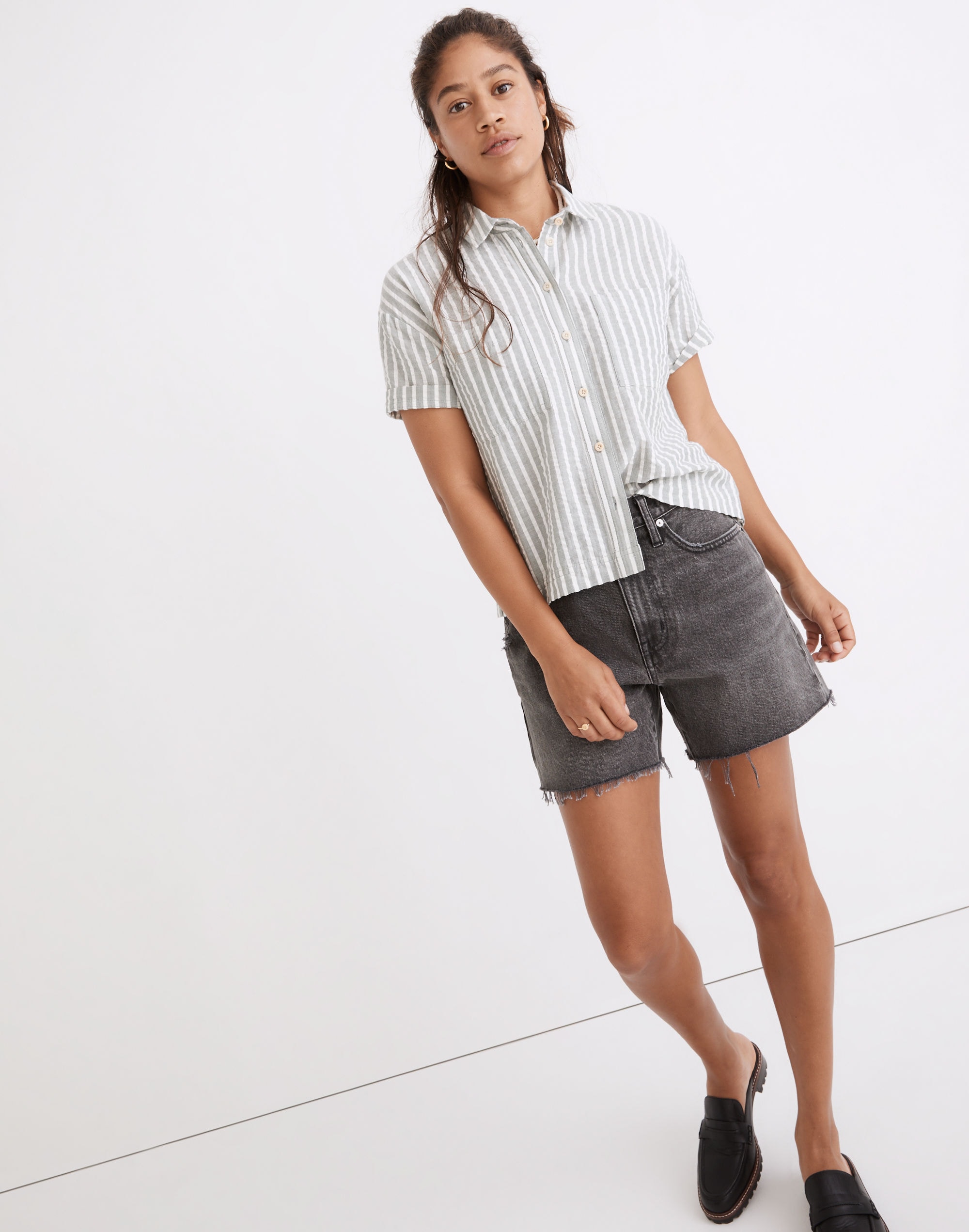 Seersucker Beachside Shirt Stripe | Madewell