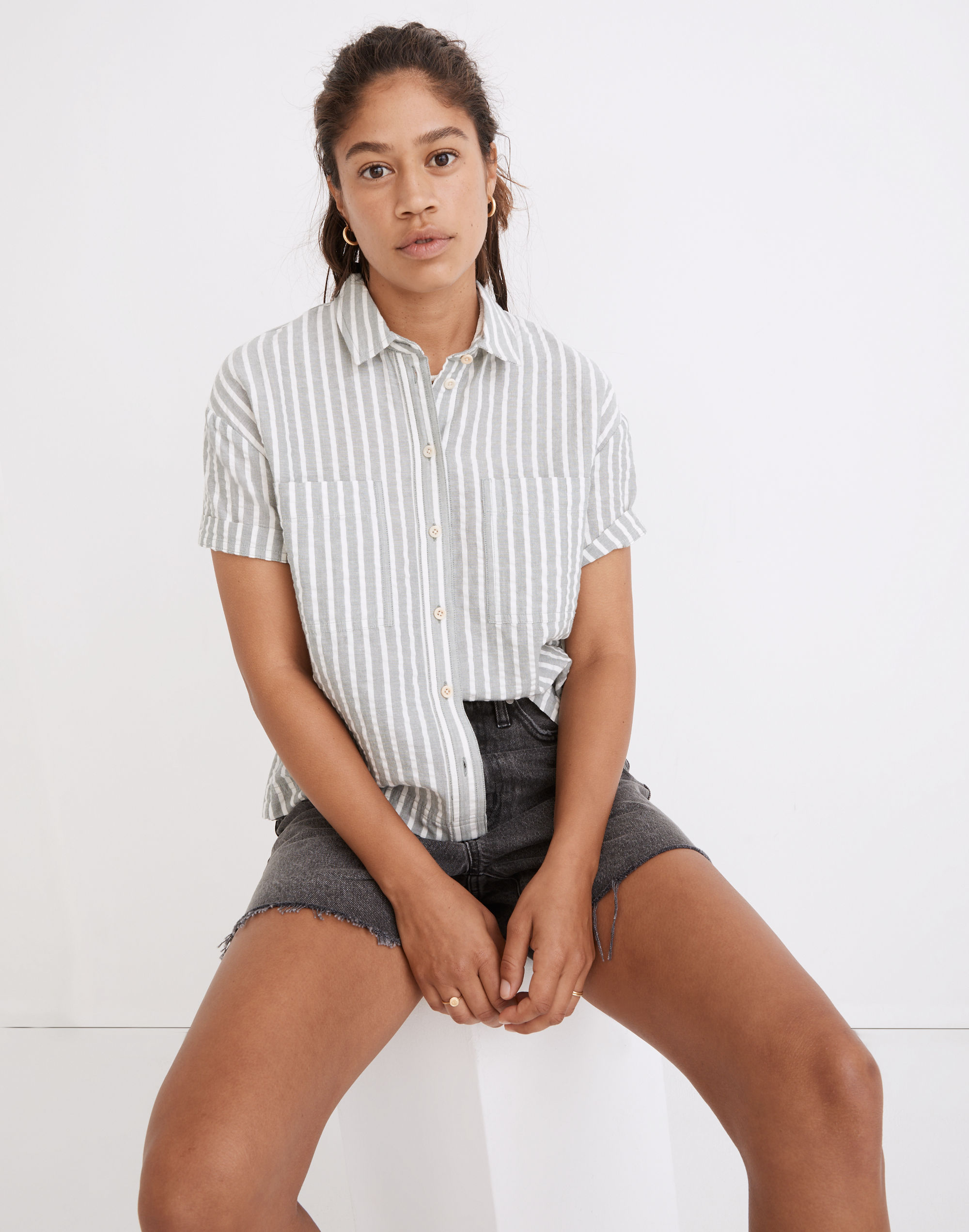 Seersucker Beachside Shirt Stripe | Madewell