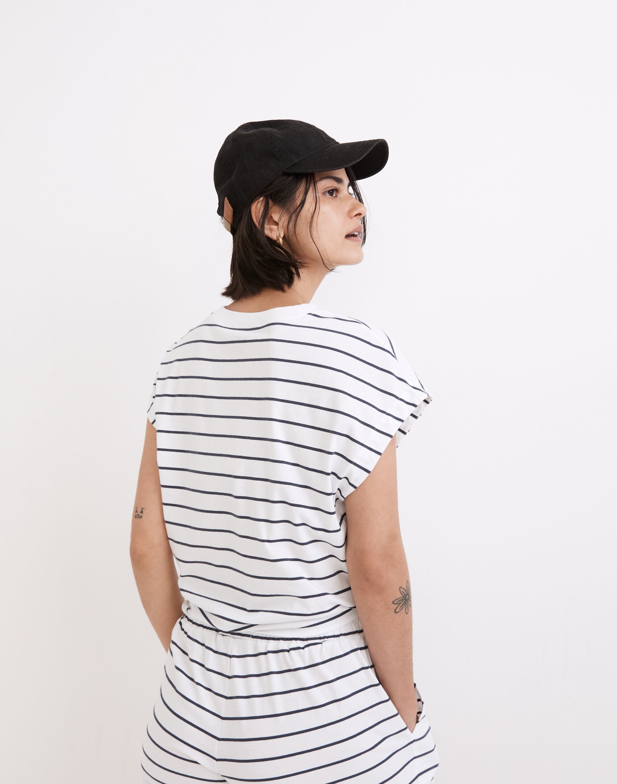 MWL Tie-Front Tee in Stripe | Madewell