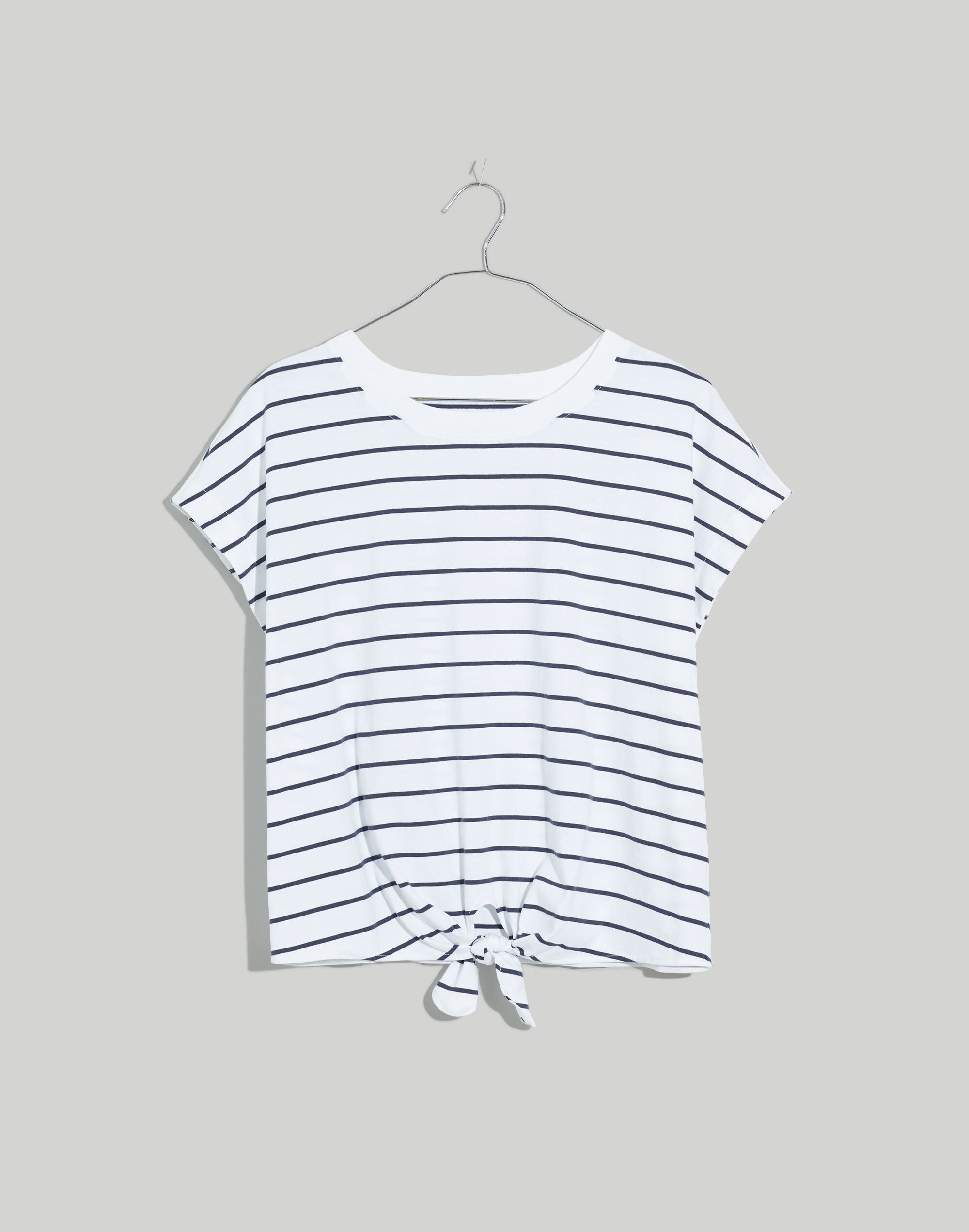 MWL Tie-Front Tee in Stripe | Madewell