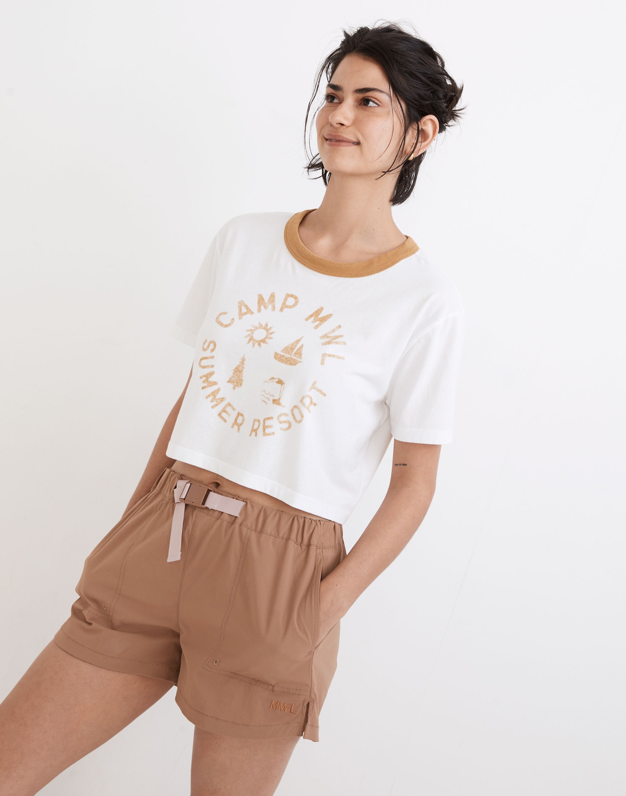 MWL Camp Resort Ringer Crop Tee | Madewell