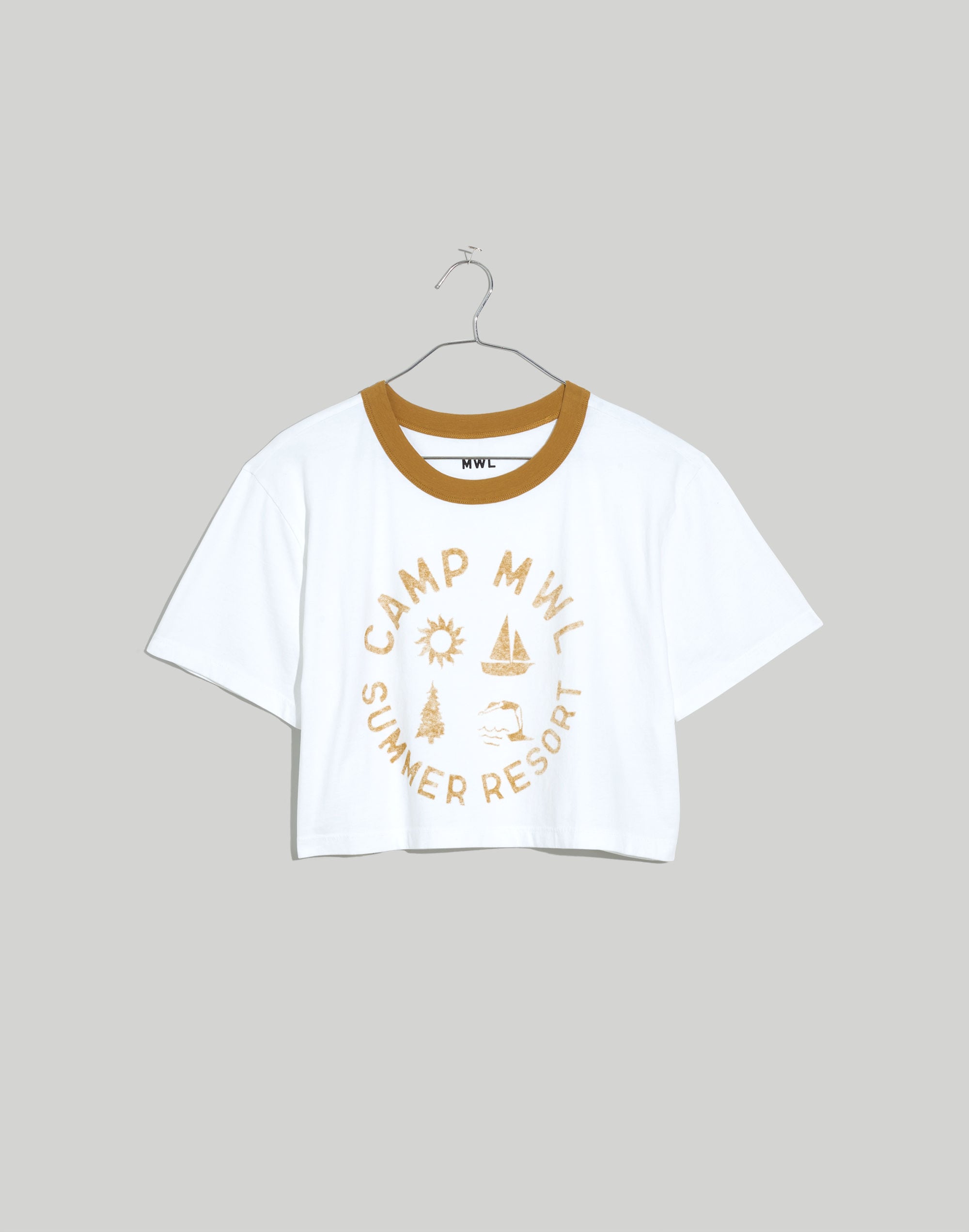 MWL Camp Resort Ringer Crop Tee | Madewell