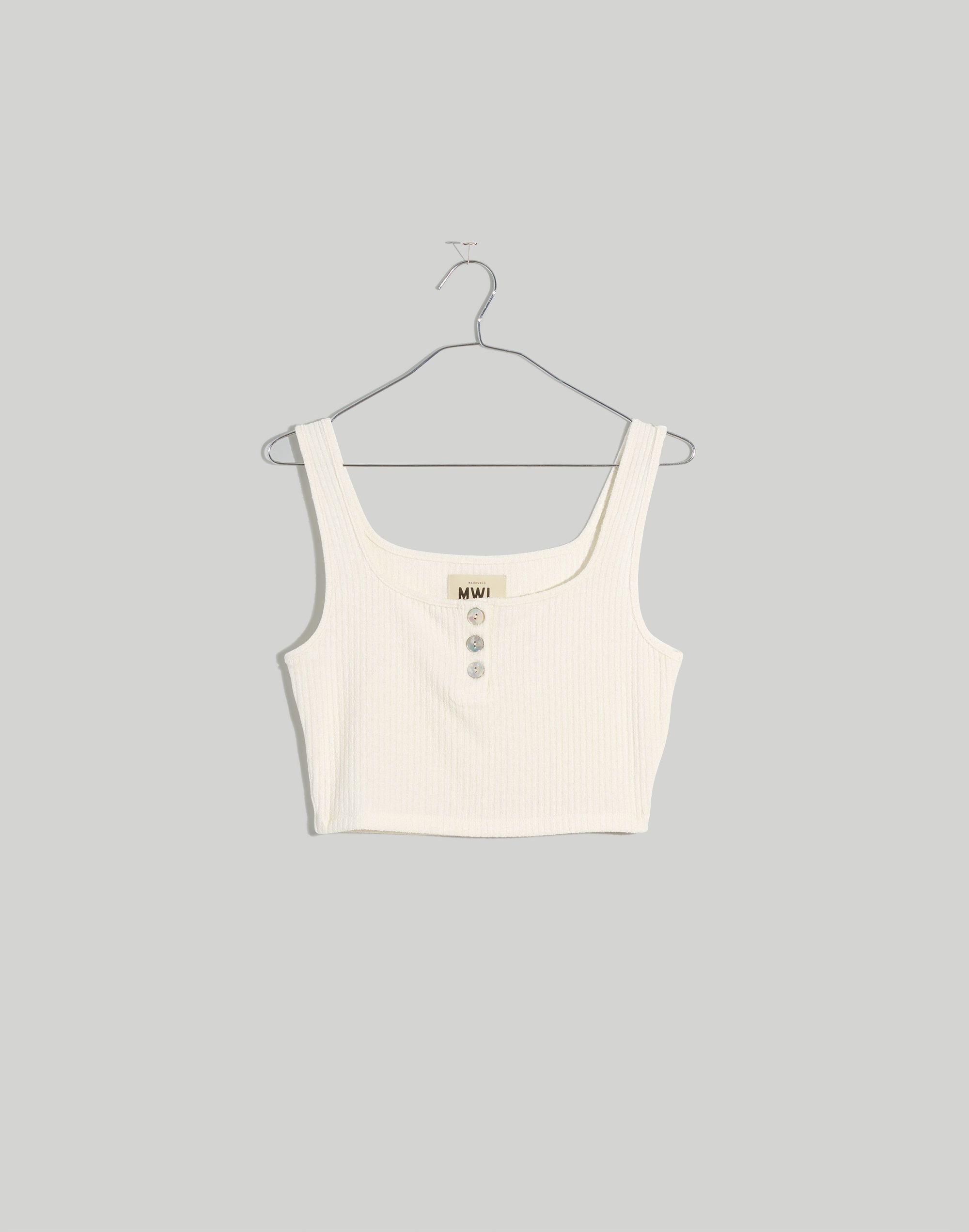 MWL Ribbed Crop Tank | Madewell