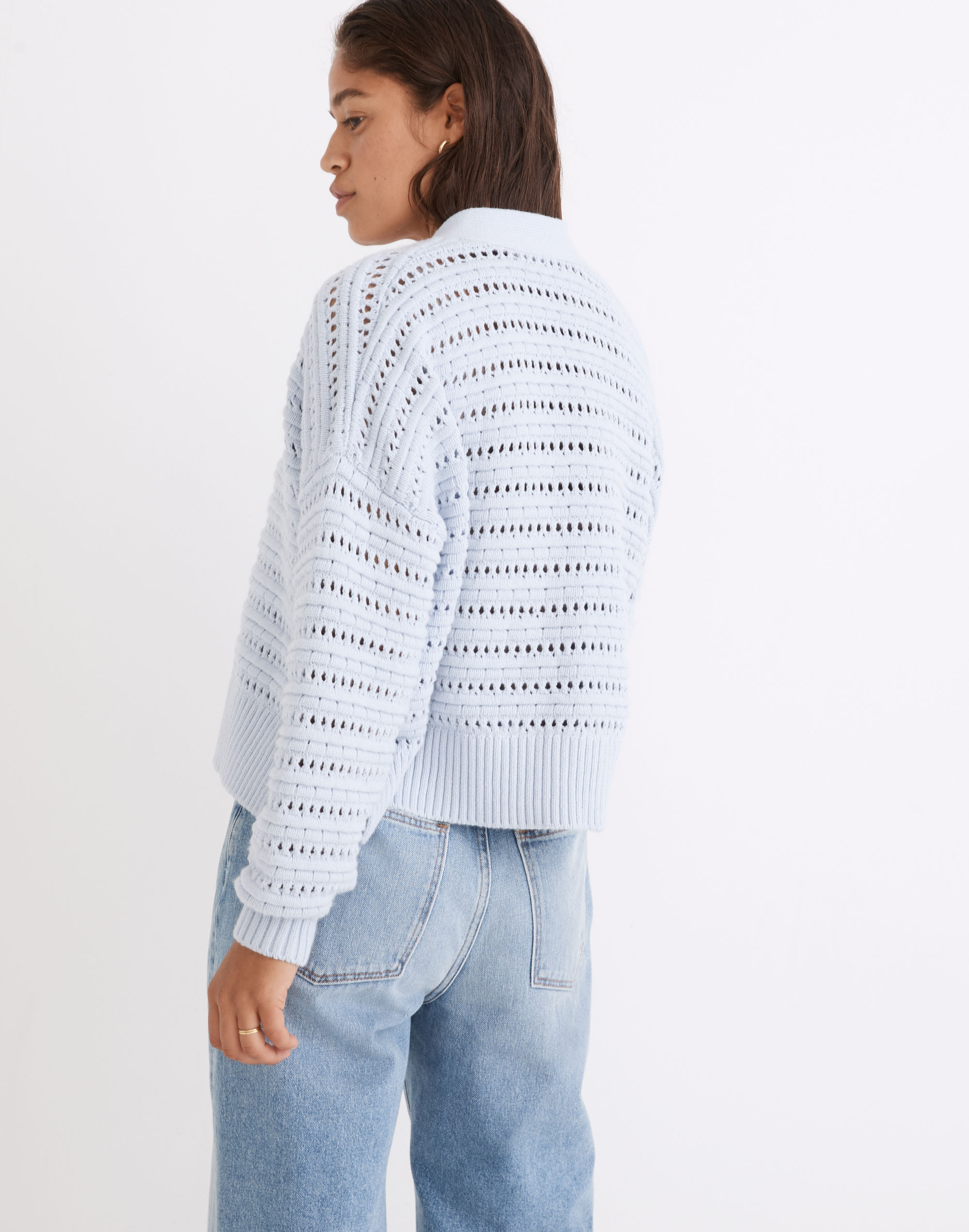 Tanfield Open-Stitch Cardigan Sweater | Madewell