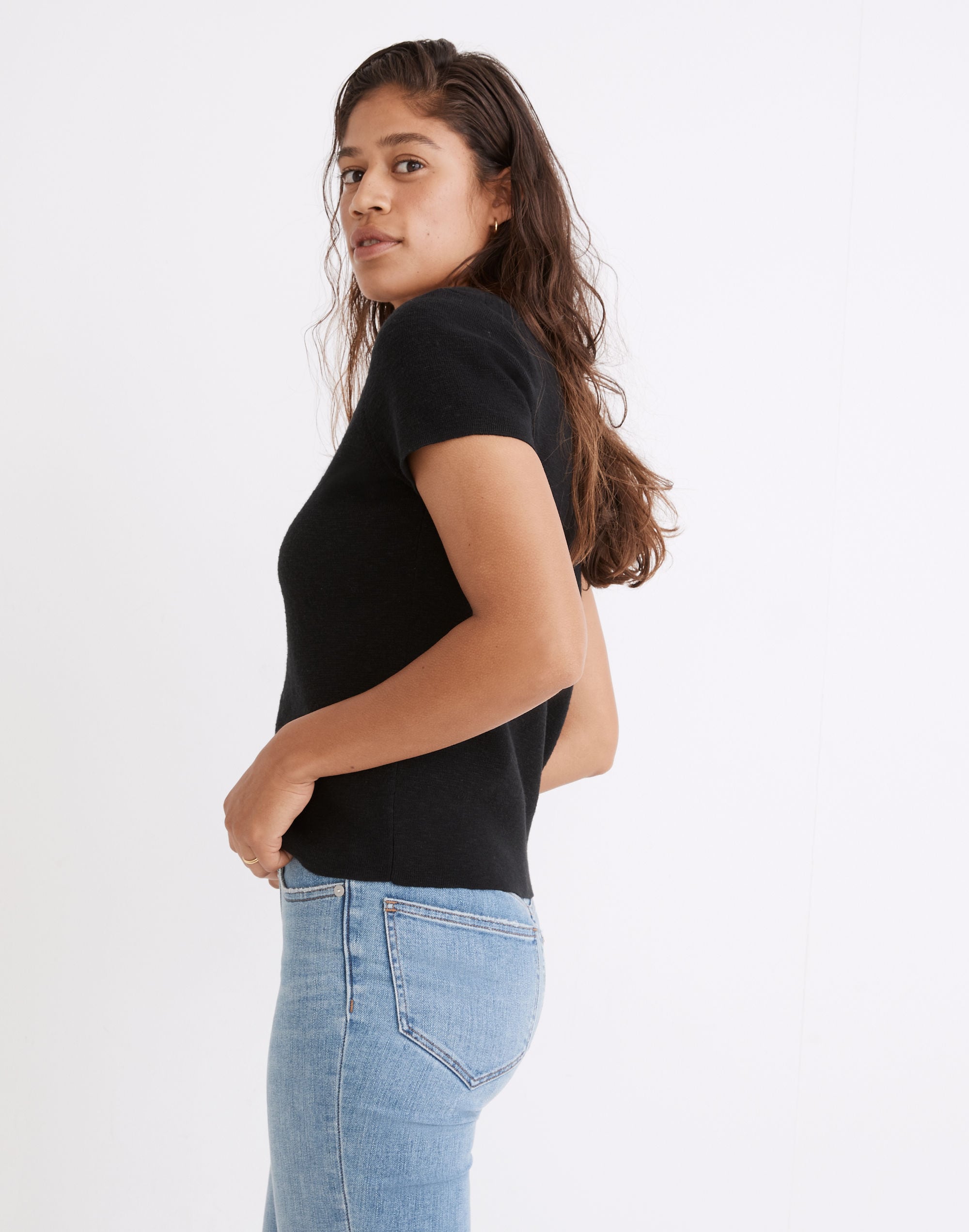 Square-Neck Sweater Tee | Madewell