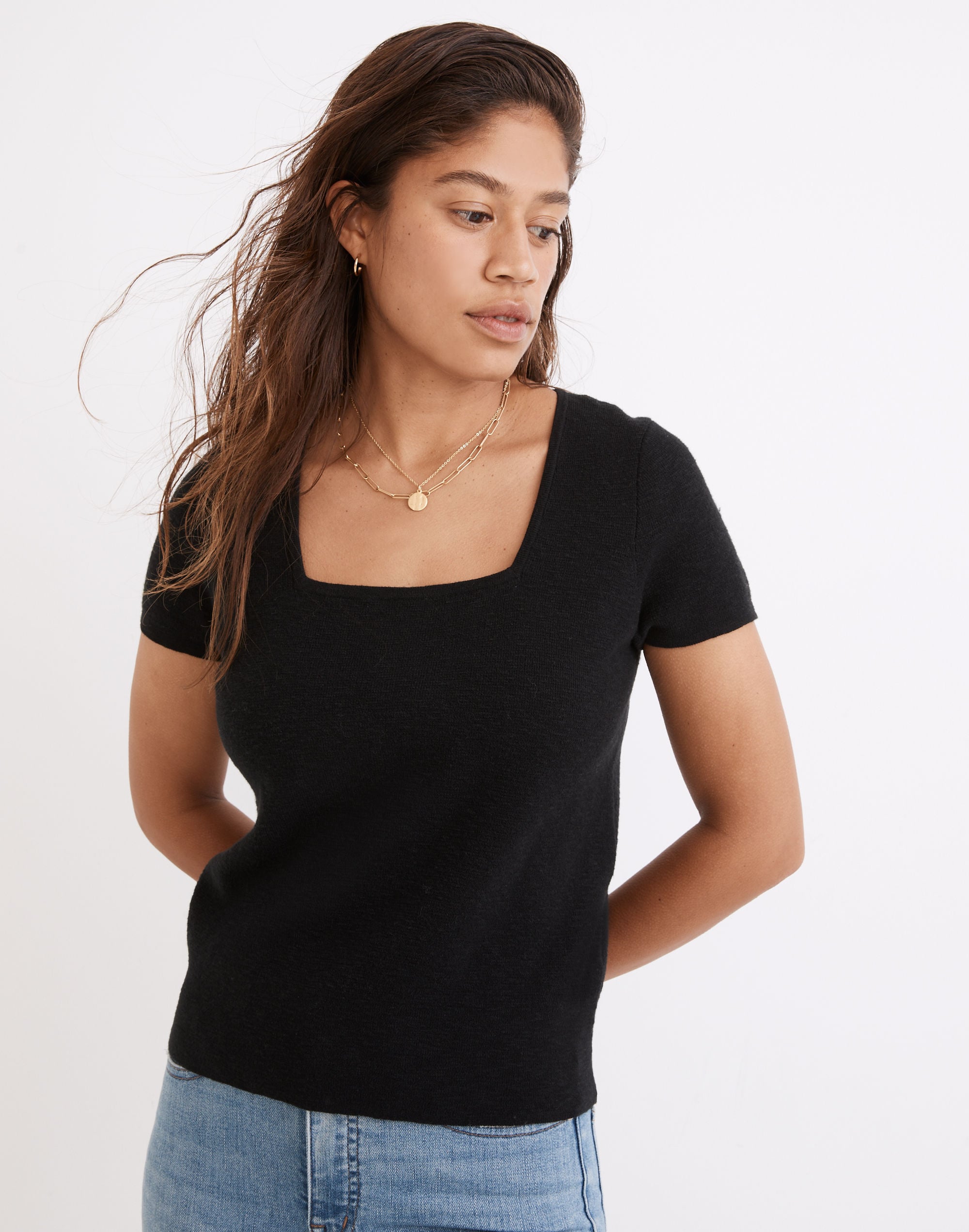 Square-Neck Sweater Tee | Madewell