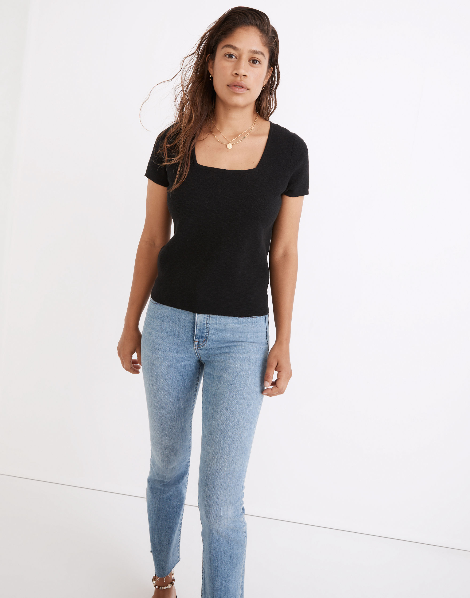 Square-Neck Sweater Tee | Madewell