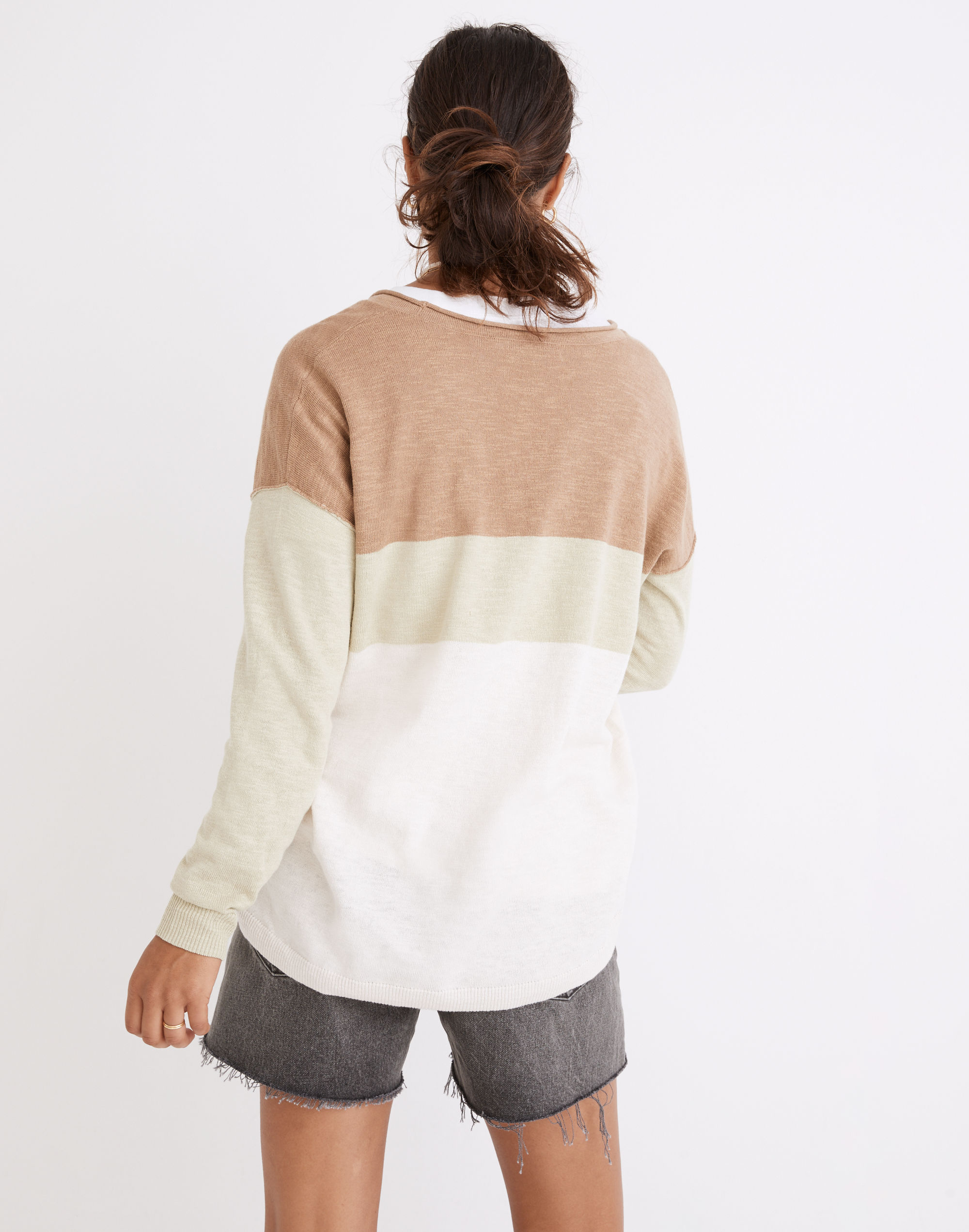 Palmdale Pullover Sweater Colorblock Stripe | Madewell