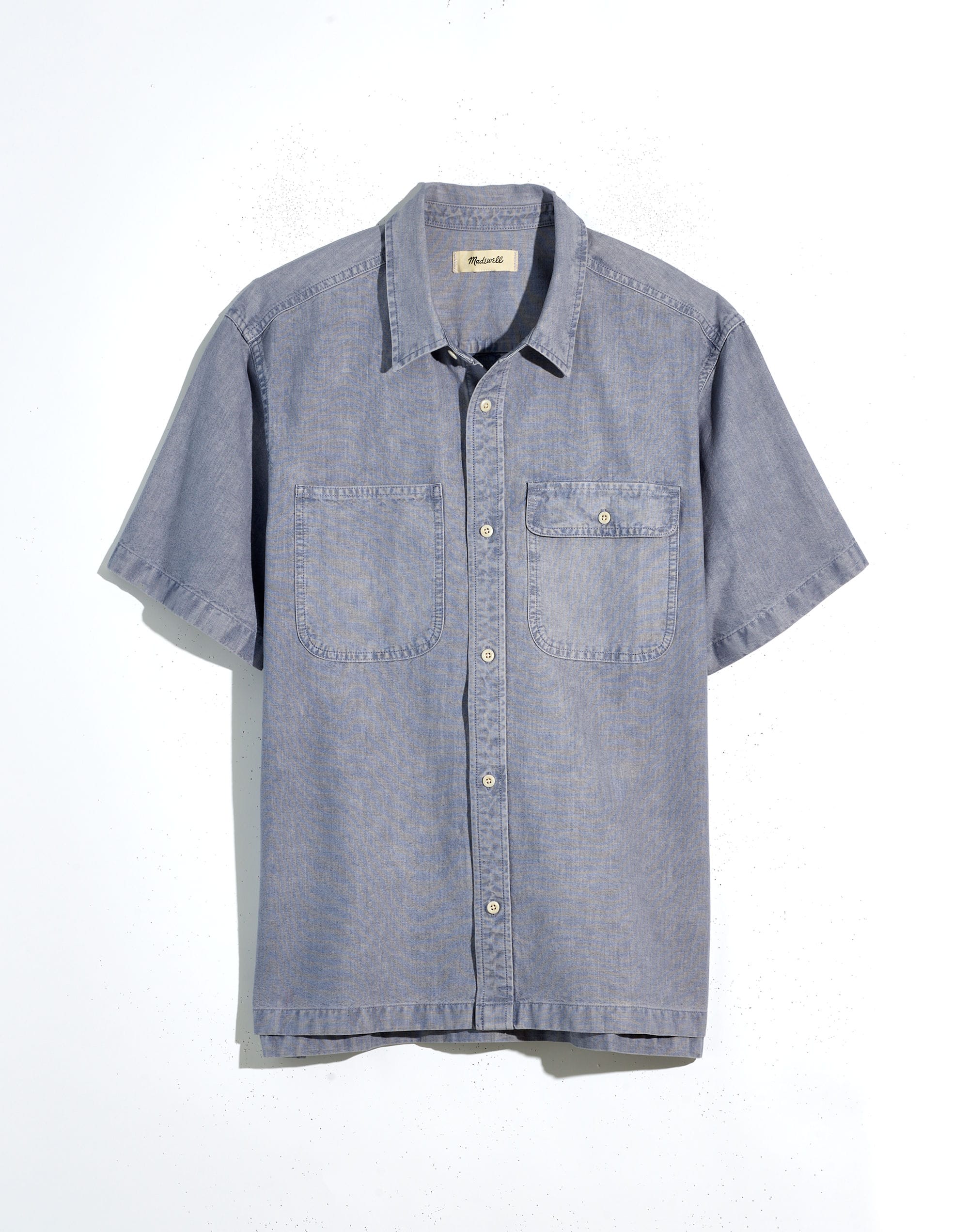 Sun-Faded Short-Sleeve Work Shirt | Madewell