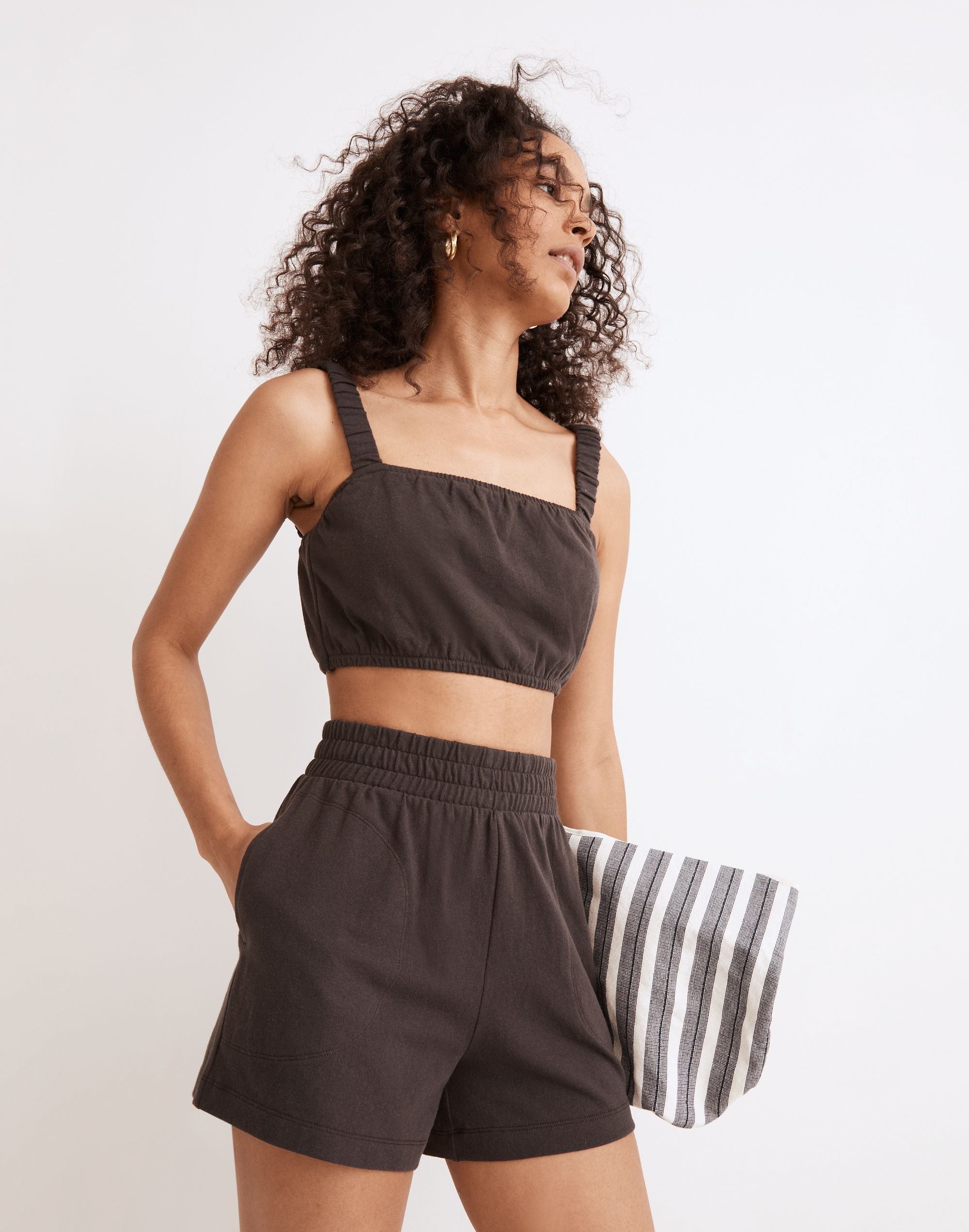 Organic Cotton High-Waist Pull-On Shorts | Madewell