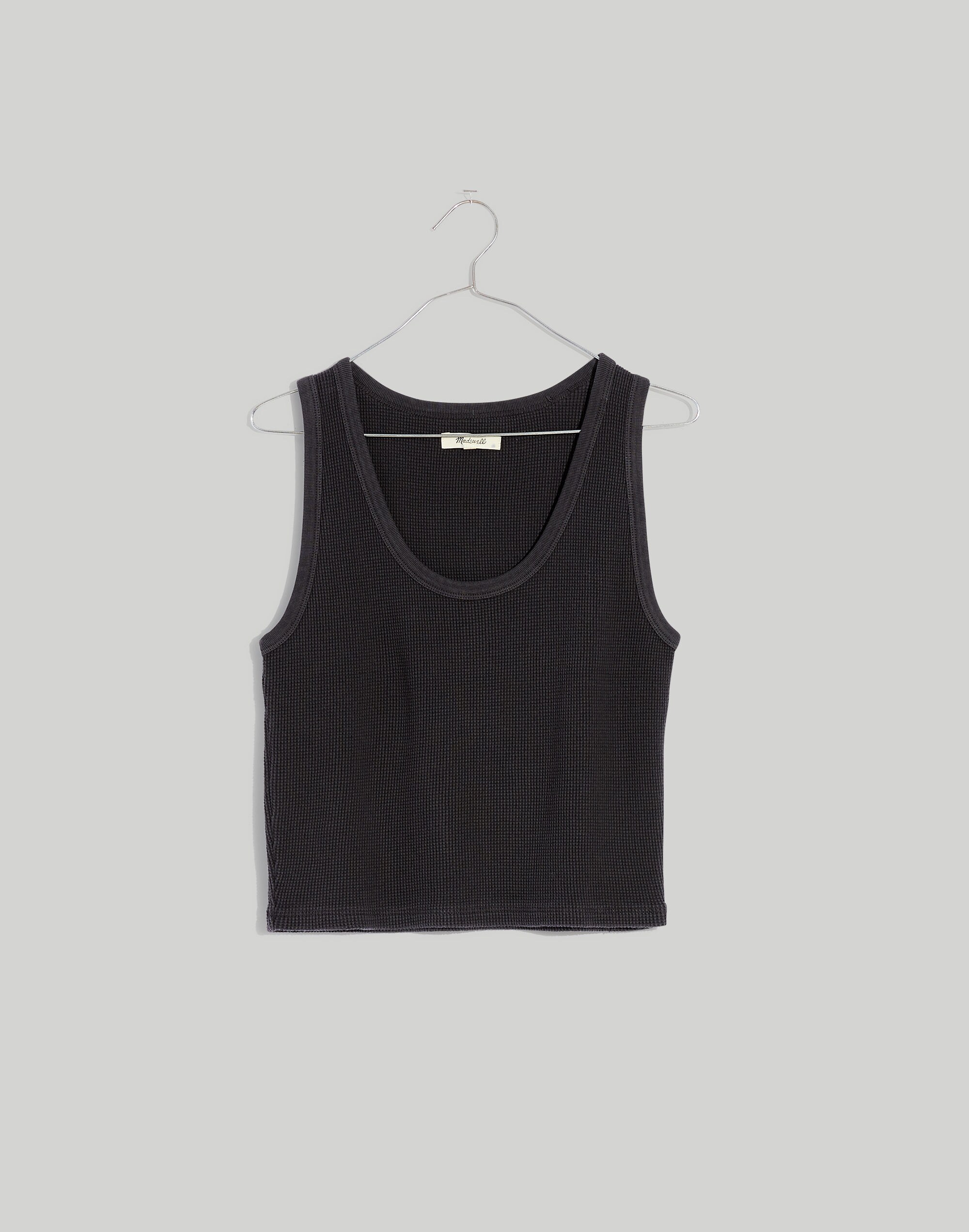 Waffle Knit Scoop Crop Tank | Madewell