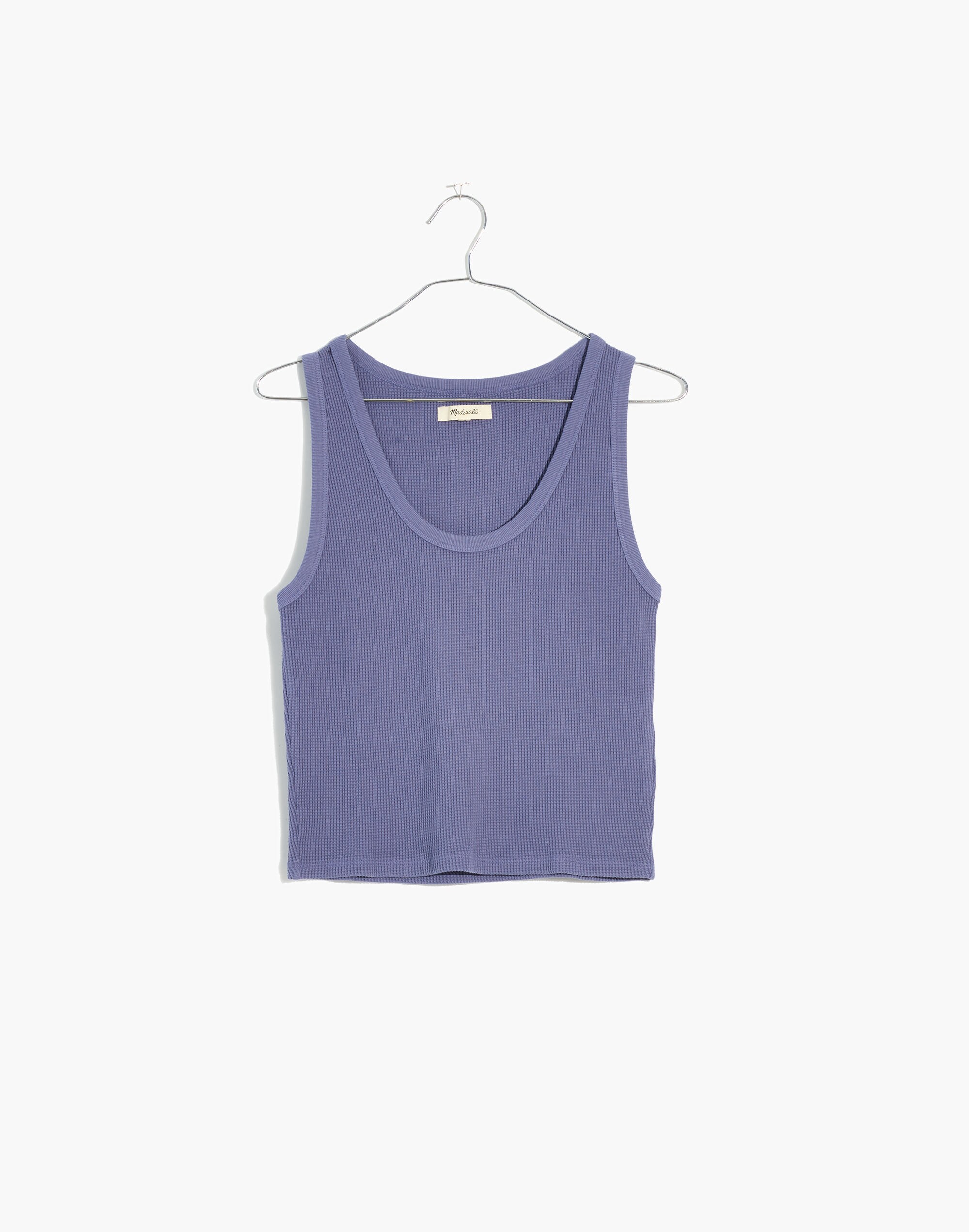 Waffle Knit Scoop Crop Tank | Madewell