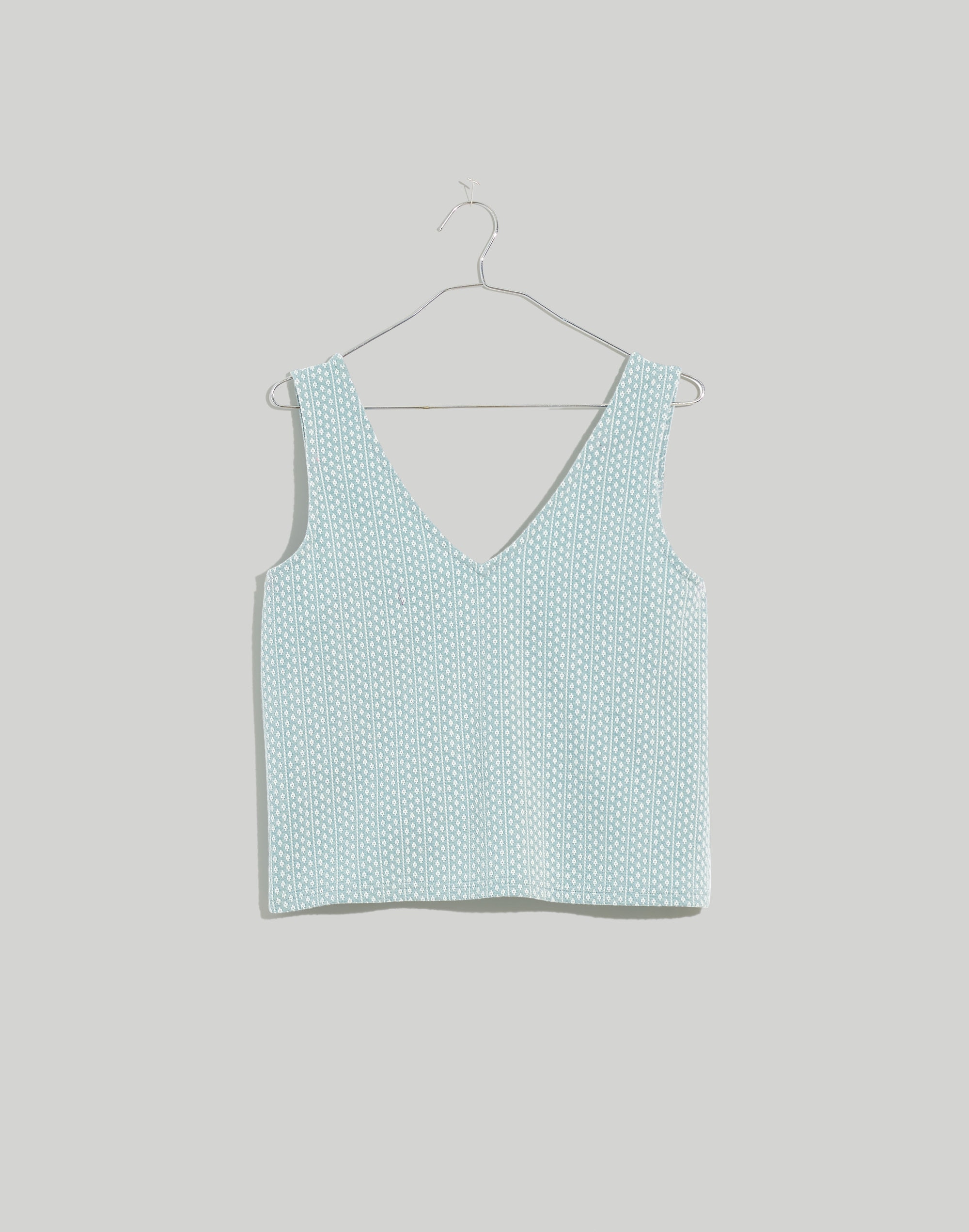 Jacquard Peekaboo-Back Crop Tank | Madewell