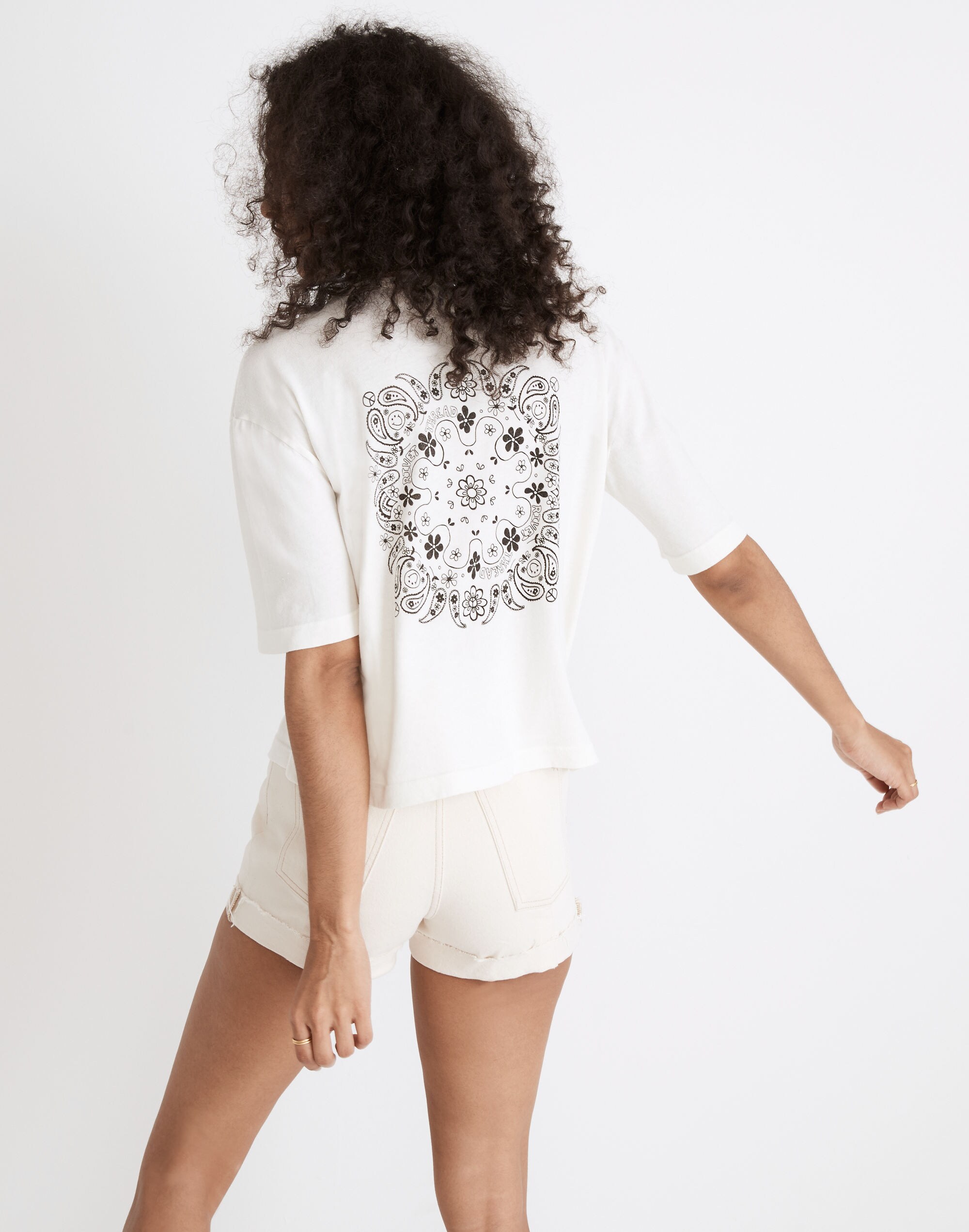 Rivet & Thread Bandana Graphic Oversized Tee | Madewell