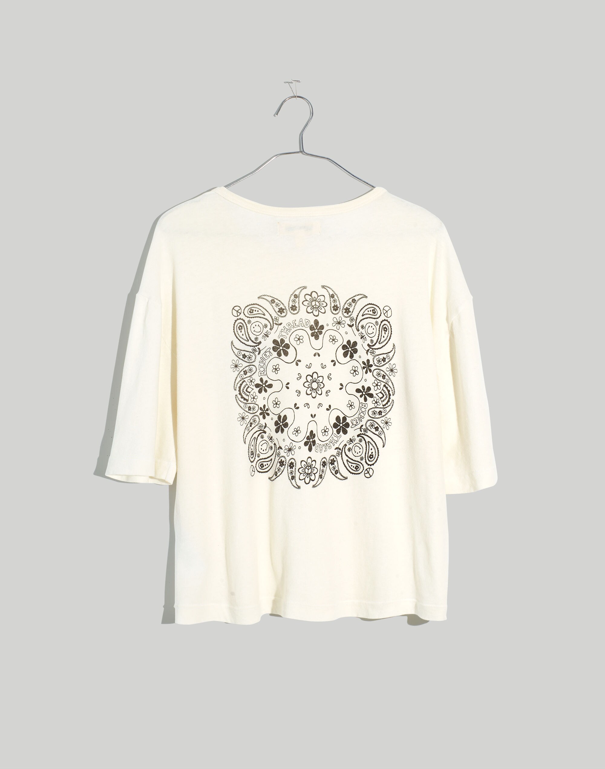 Rivet & Thread Bandana Graphic Oversized Tee | Madewell