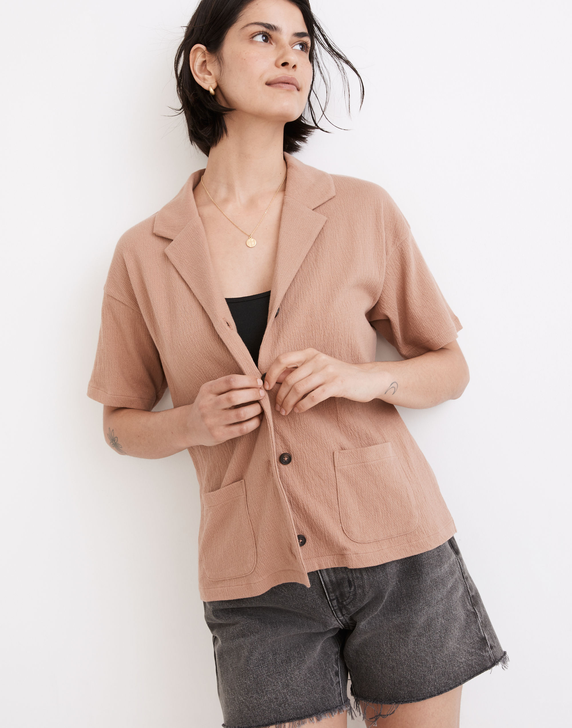 Knit Lightspun Camp Shirt | Madewell