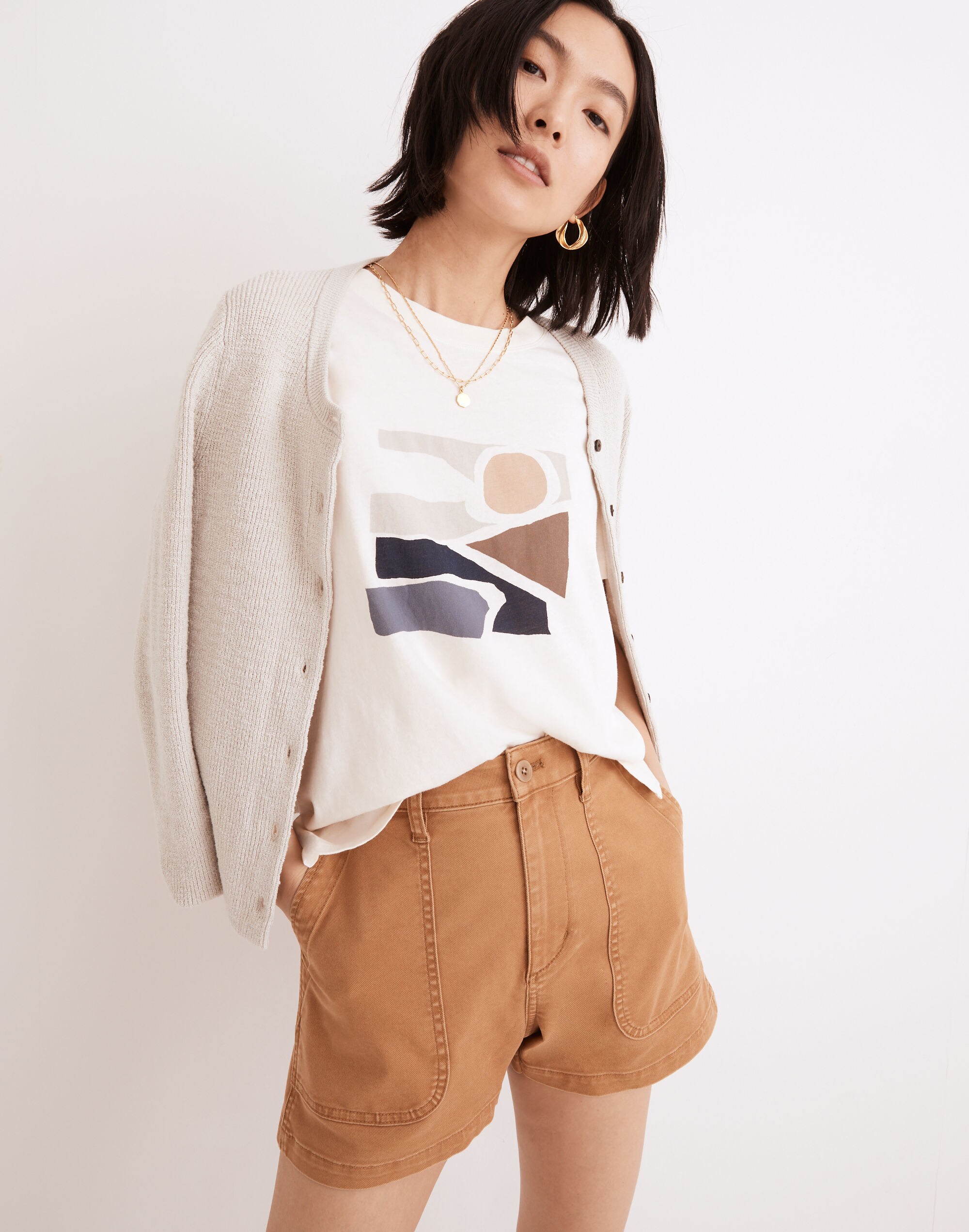 Coastal Drive Softfade Cotton Oversized Tee | Madewell