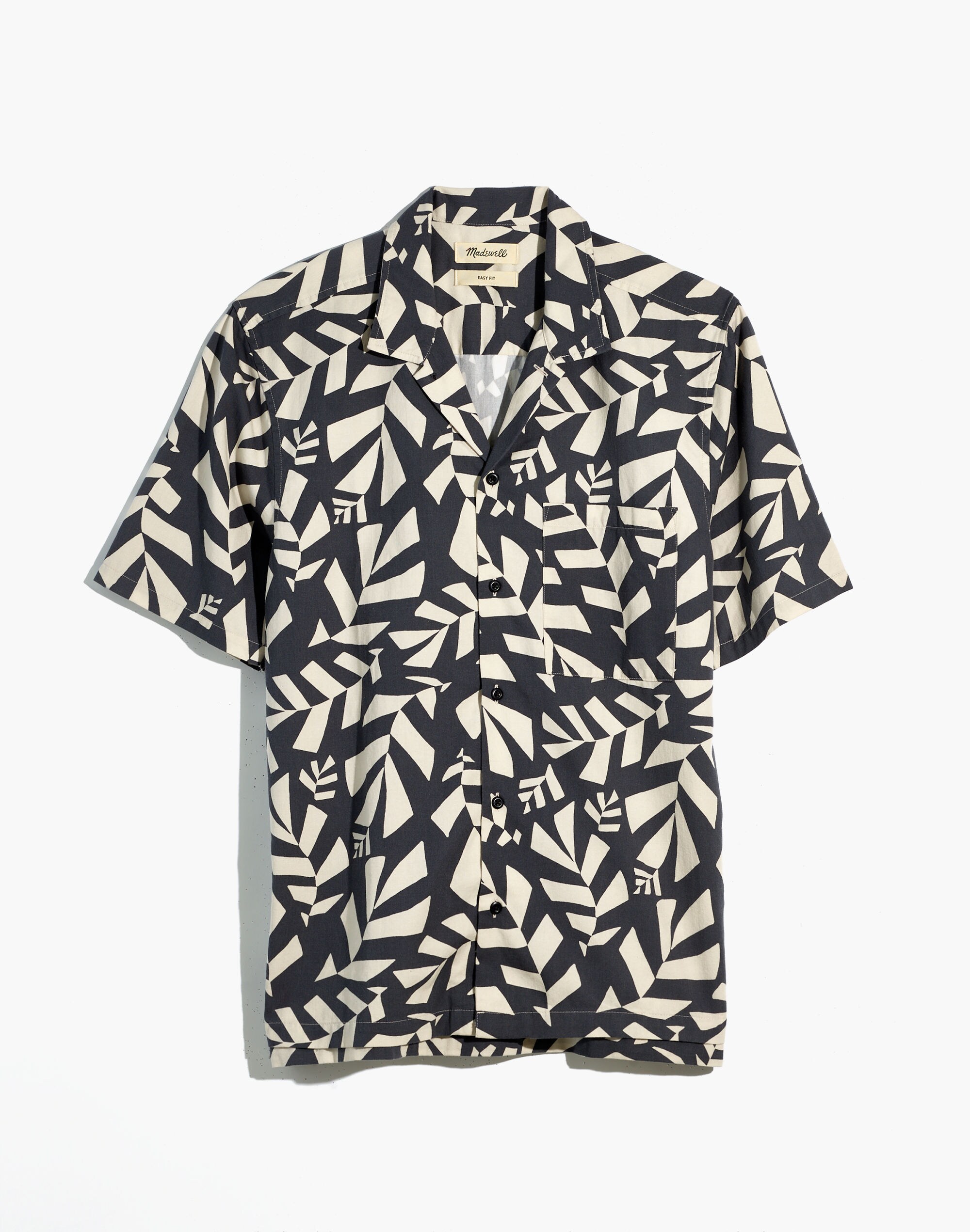 Cotton-Blend Boxy Camp Shirt | Madewell