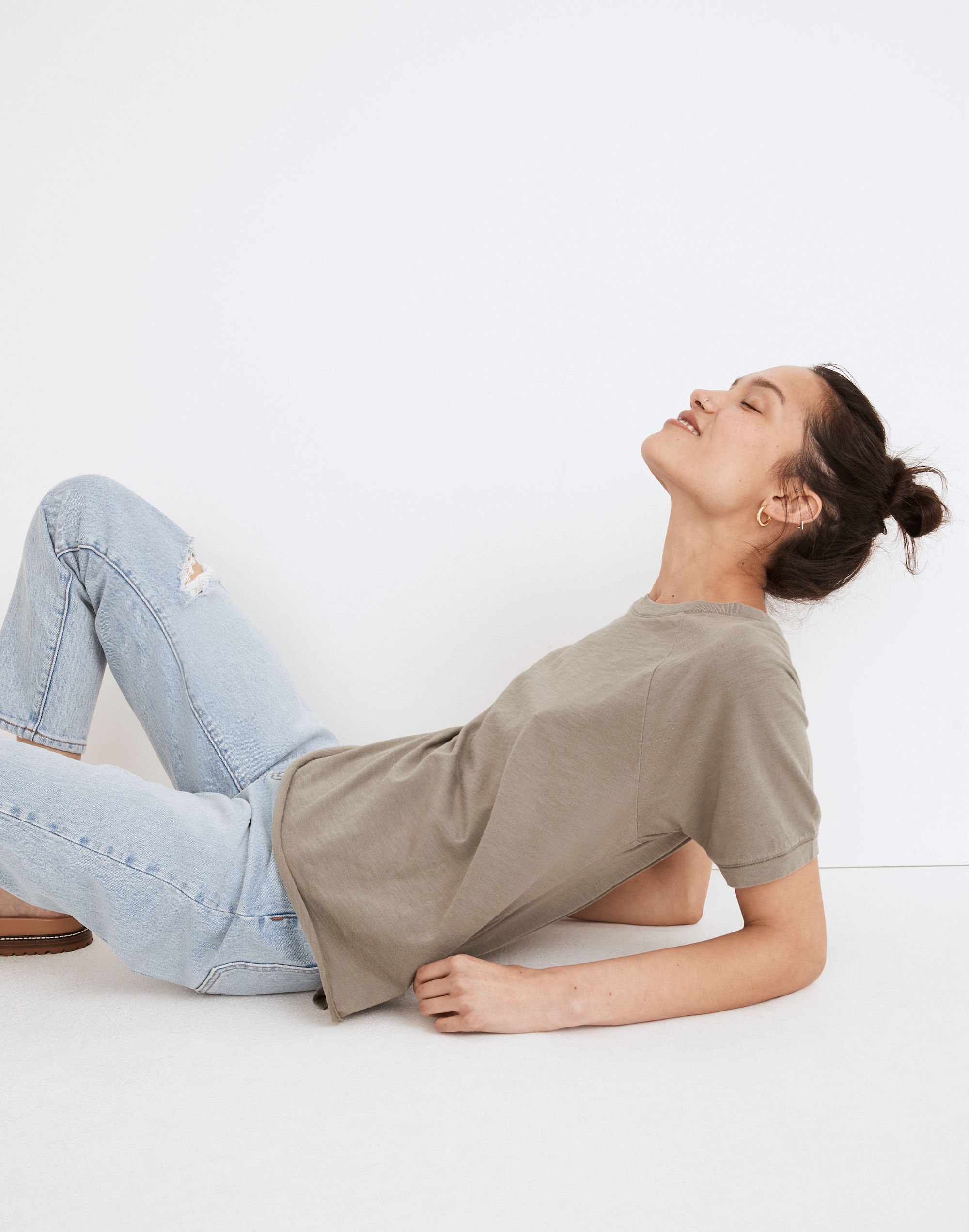 Garment-Dyed Harraway Raglan Tee | Madewell