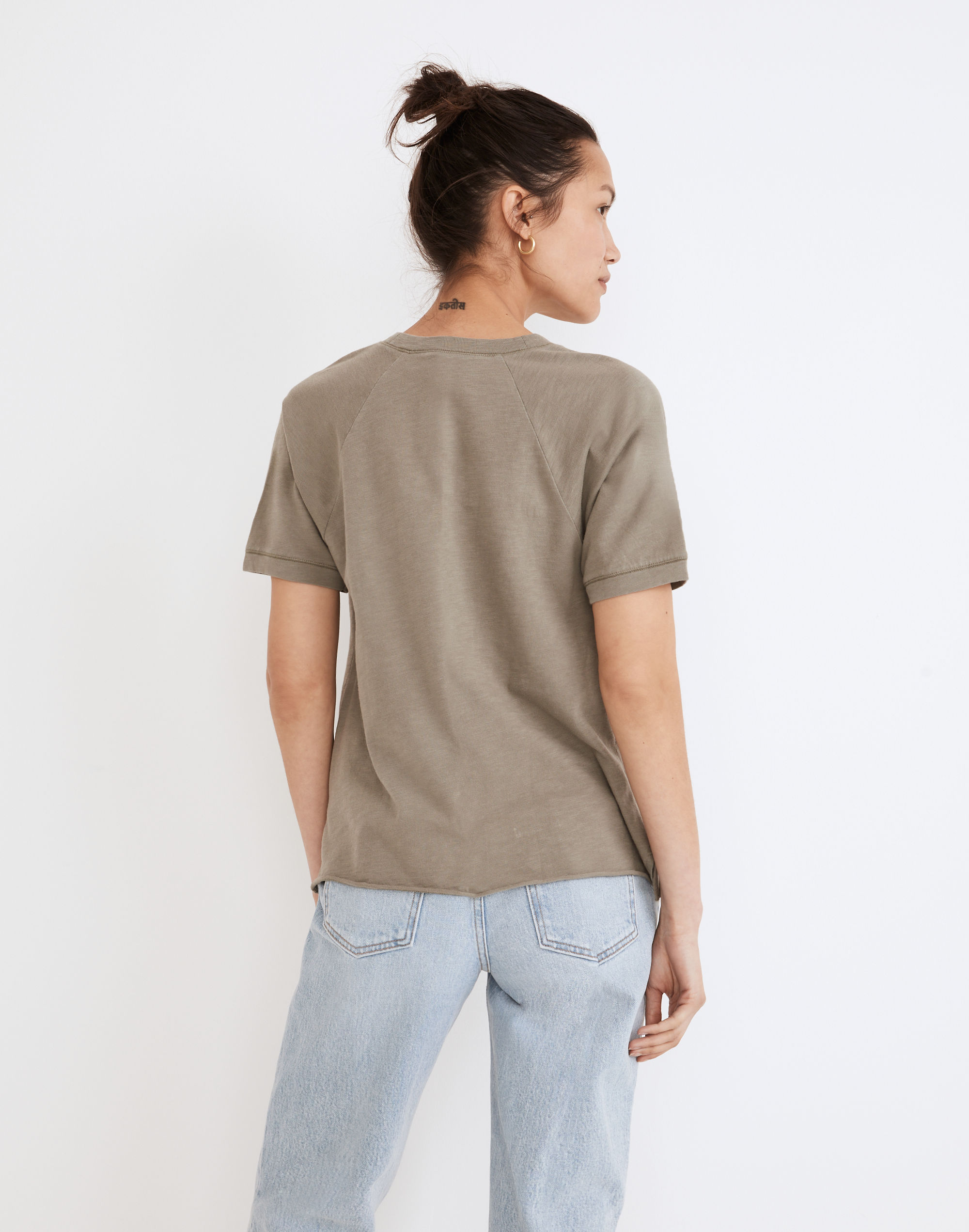 Garment-Dyed Harraway Raglan Tee | Madewell