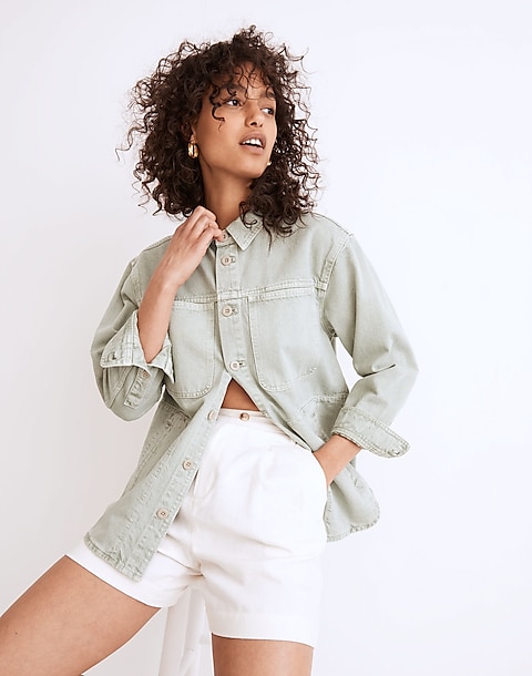 Denim Ames Oversized Shirt-Jacket: Garment-Dyed Edition