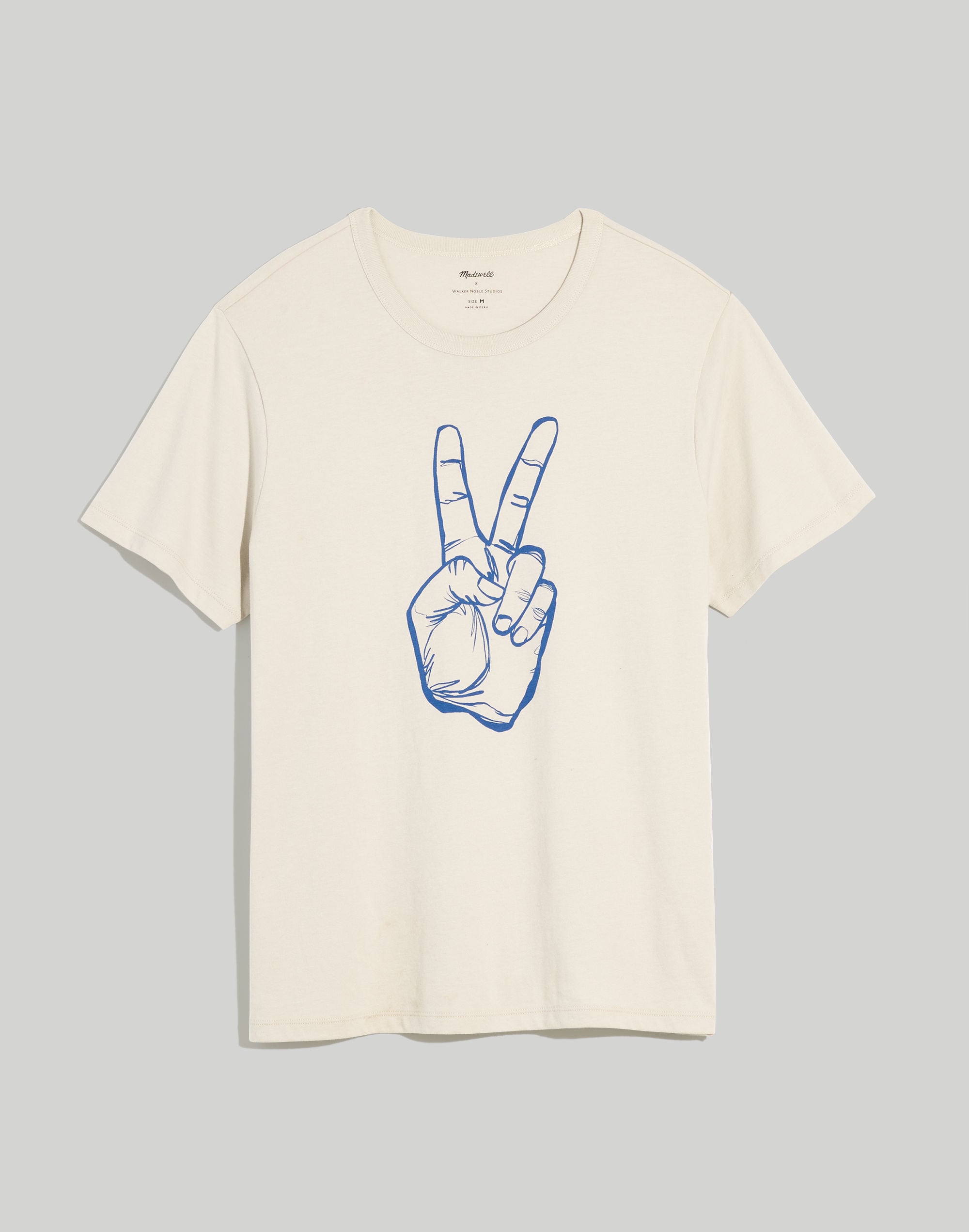 Madewell x Walker Noble Studios Peace Graphic Allday Tee | Madewell