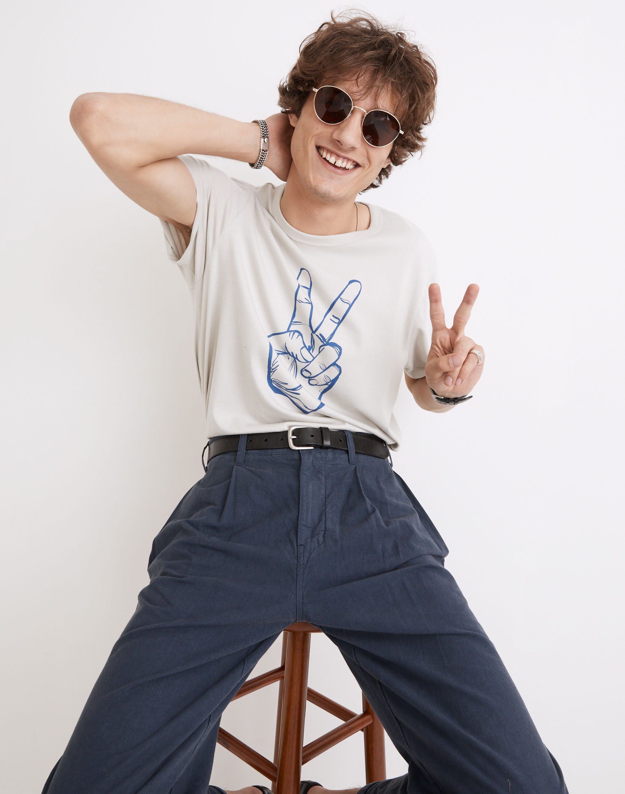 Madewell x Walker Noble Studios Peace Graphic Allday Tee |