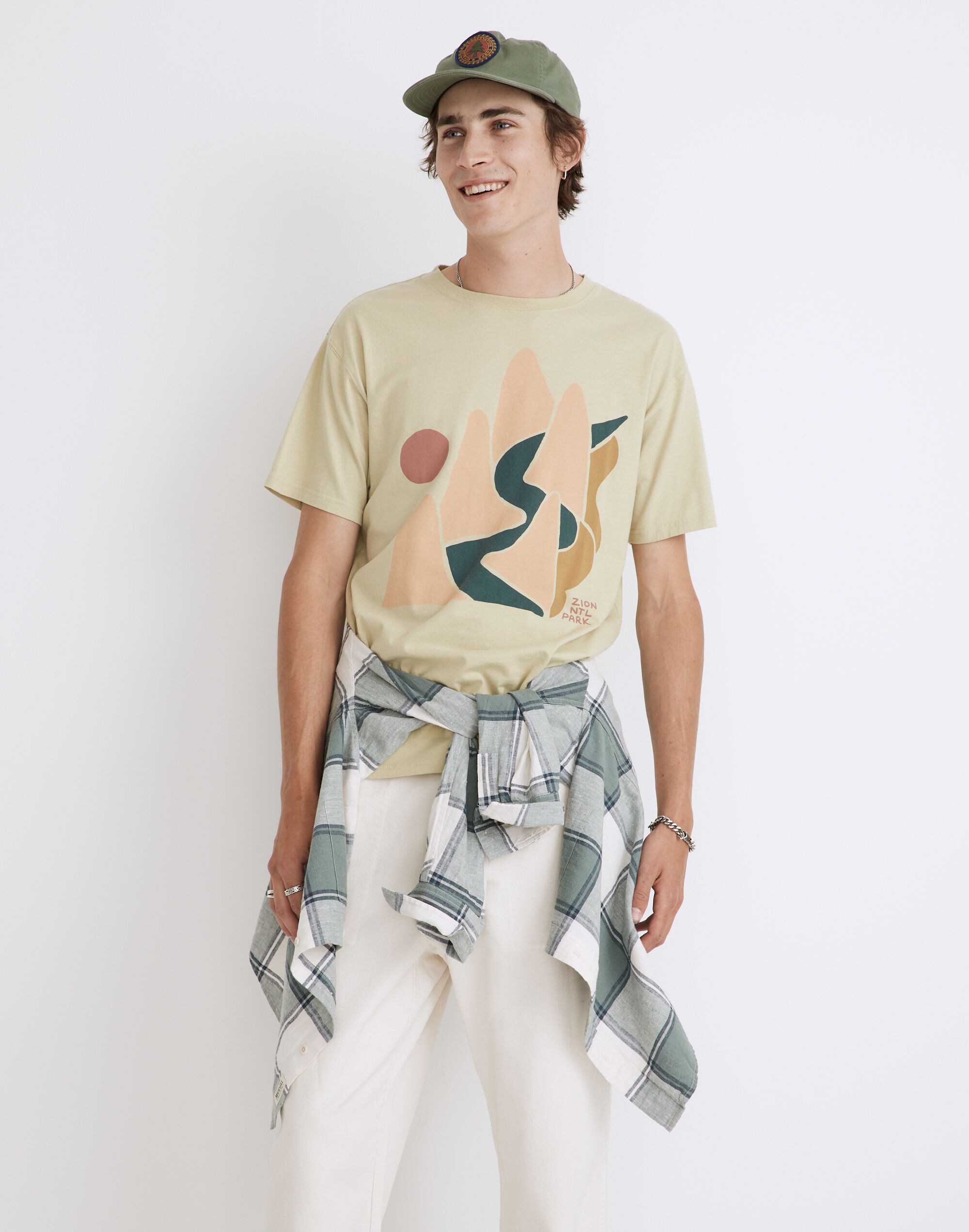 Plus Joshua Tree Softfade Cotton Oversized Tee