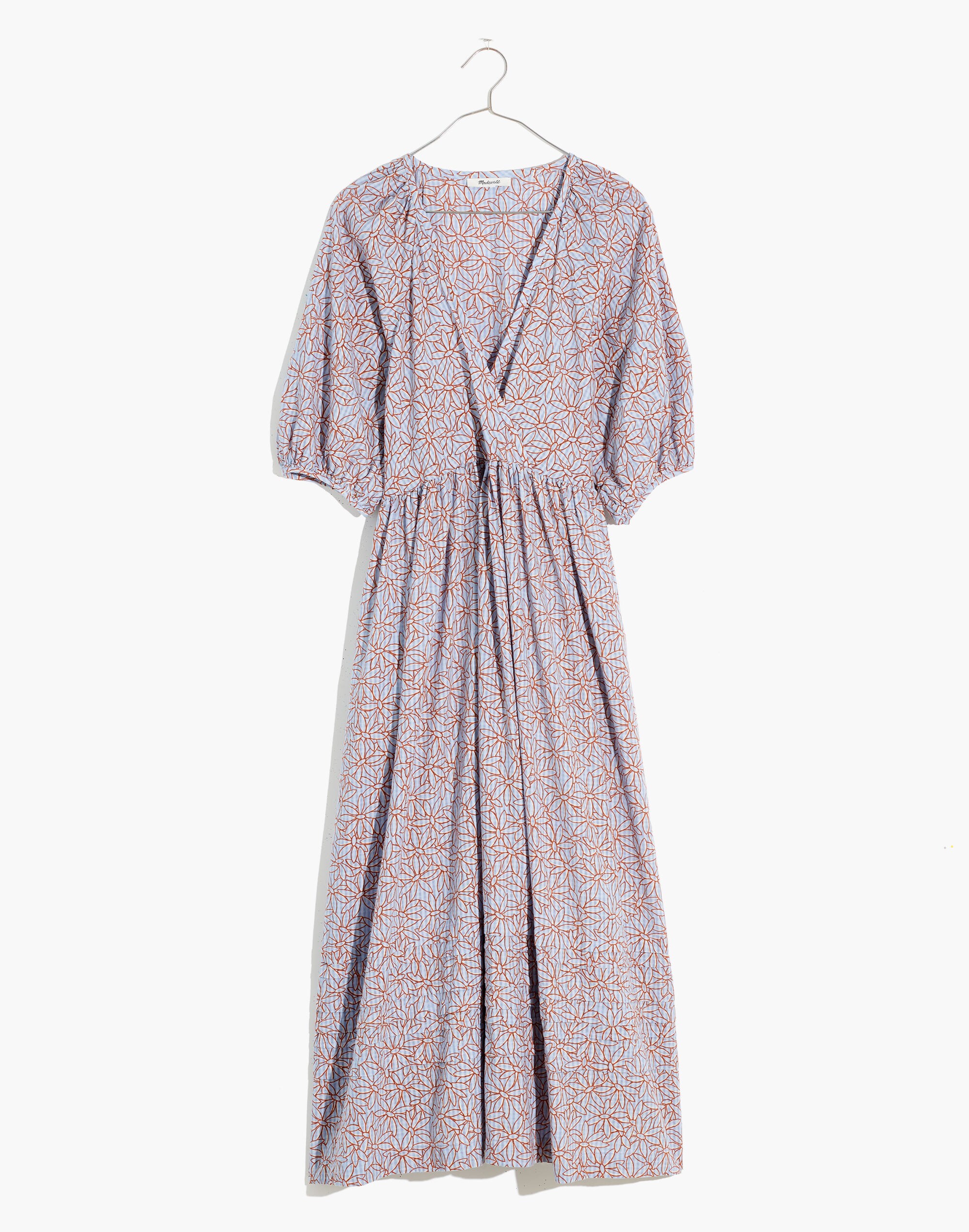 Marianna Puff-Sleeve Midi Dress Dream-On Daisies | Madewell