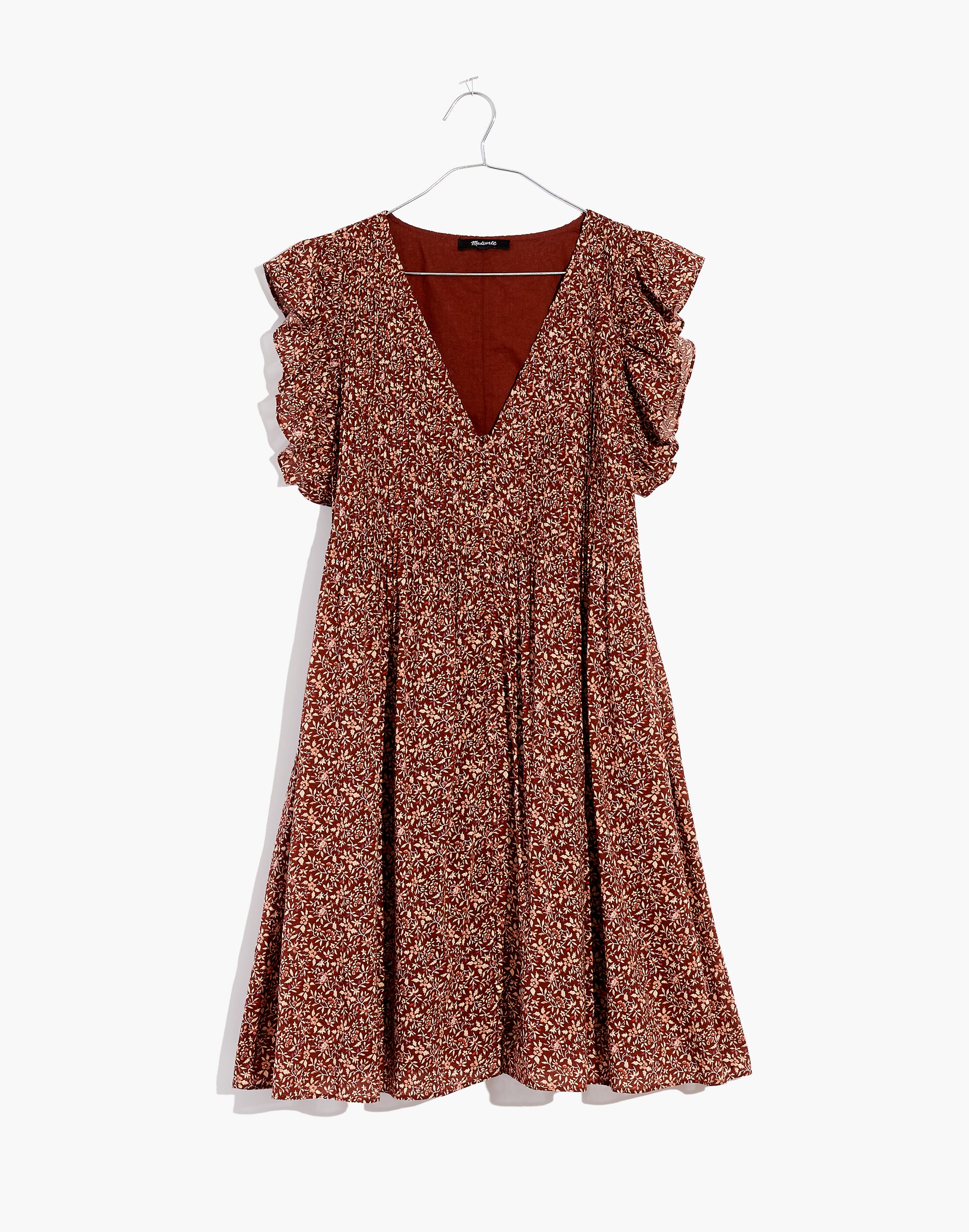 Pintuck Mini Dress Florentine Floral | Madewell