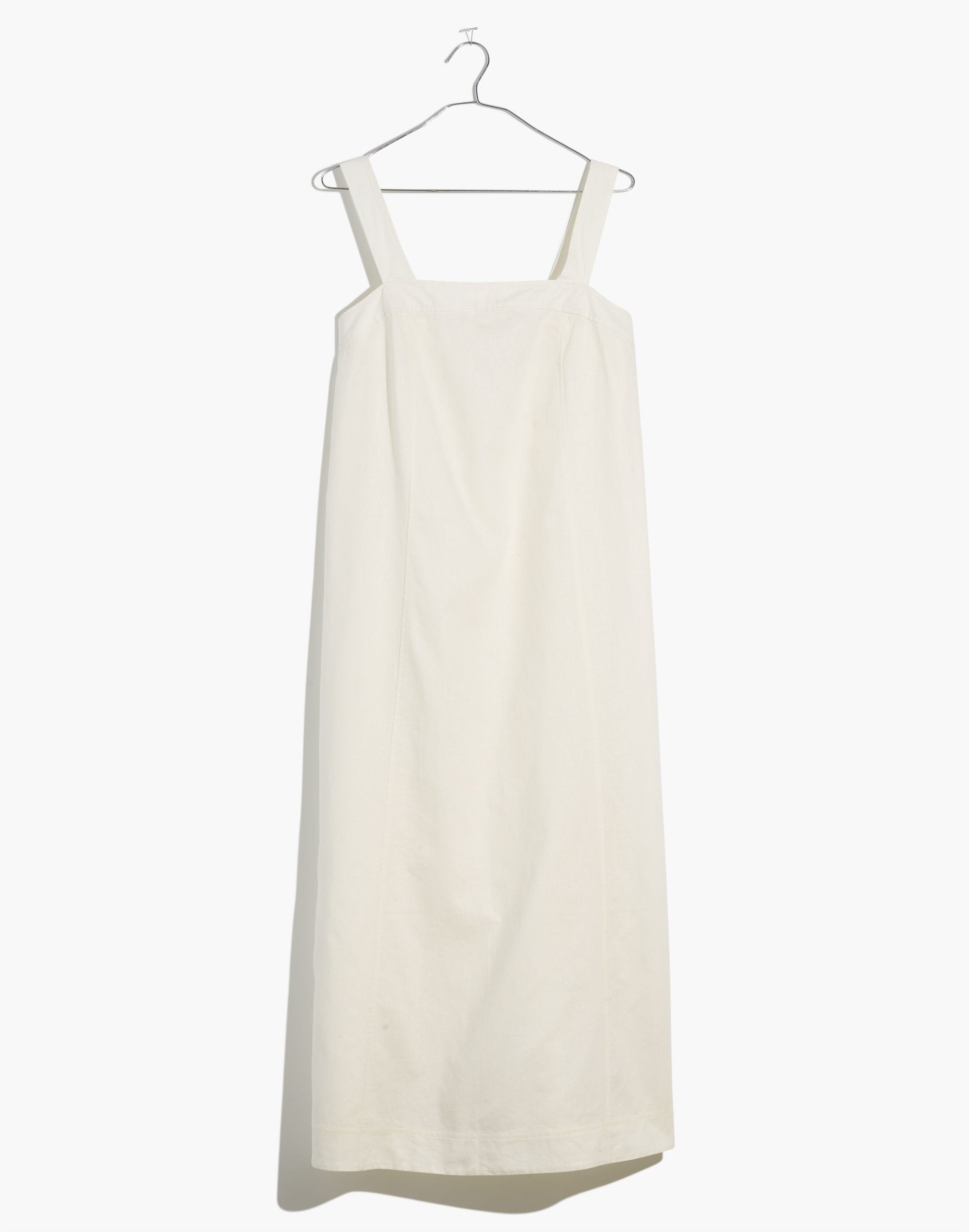 Linen-Cotton Princess-Seamed Midi Dress | Madewell